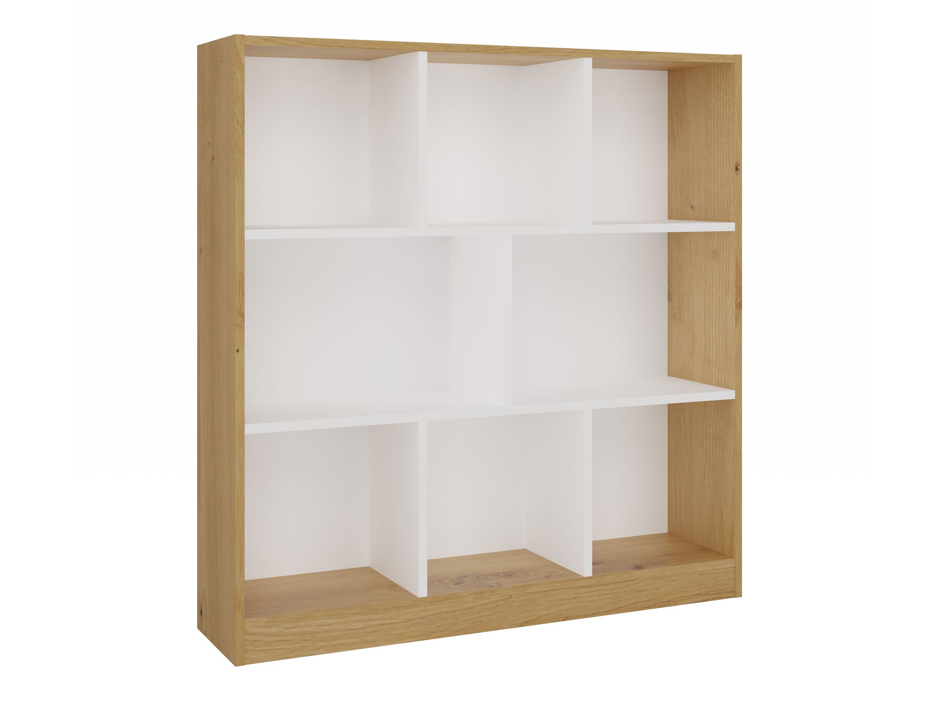 Estantería Mandeville 307 (Blanco + Roble Artisan)