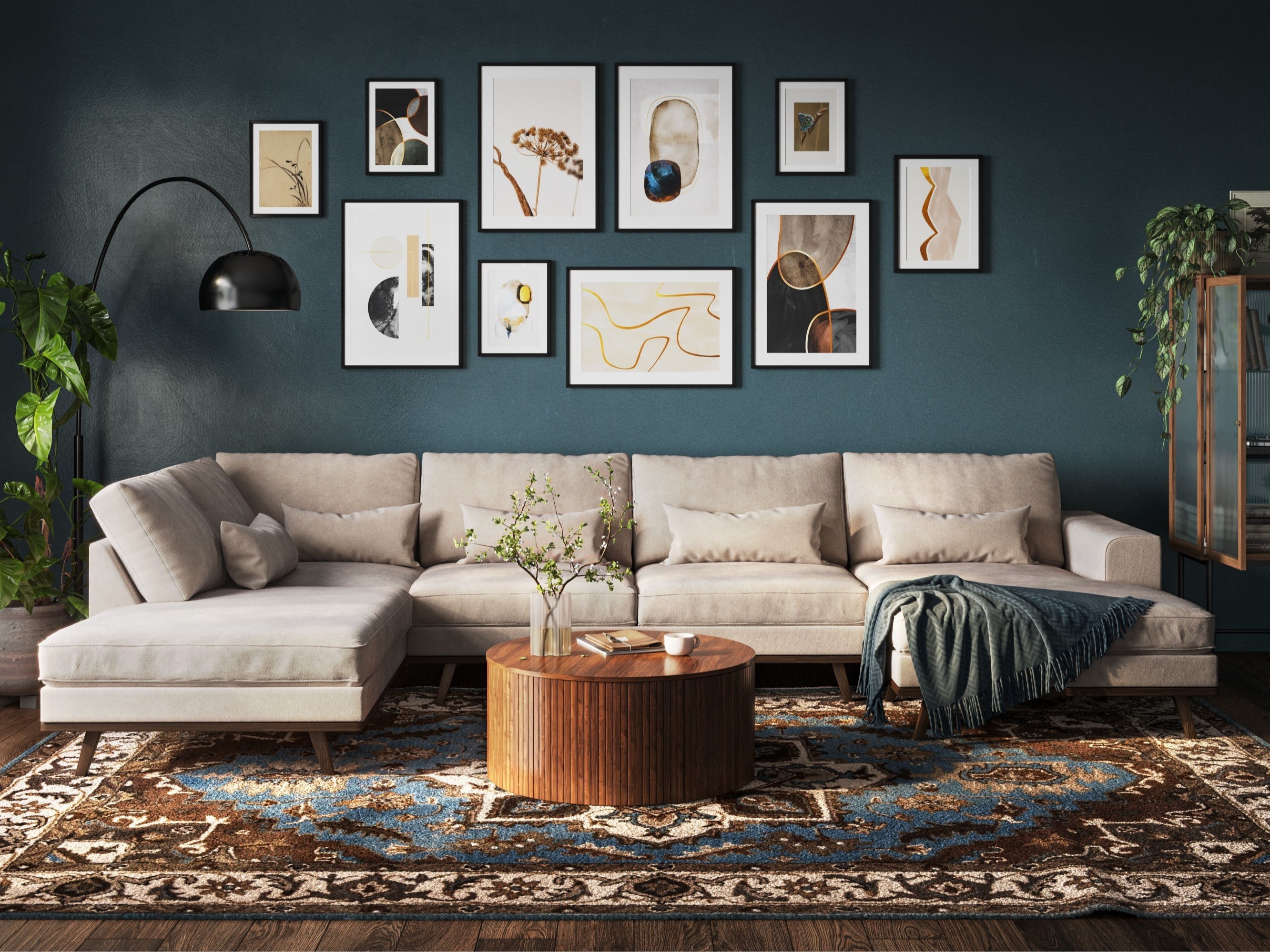 Sofá rinconero Floromo 101 (Fresh 01)