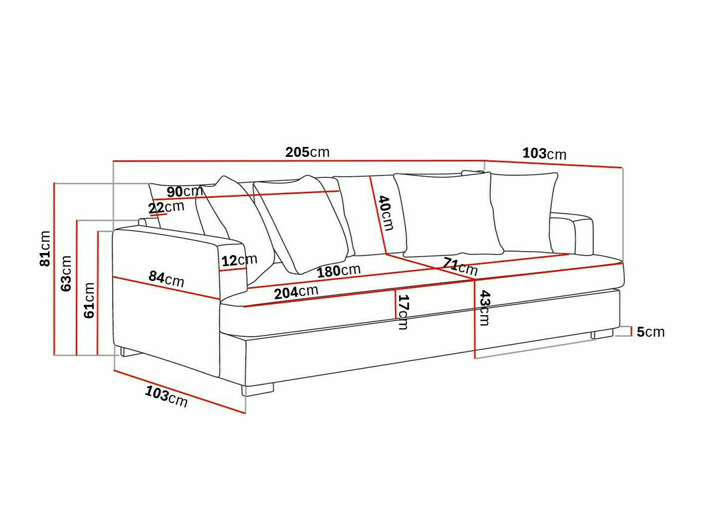 Sofá Tivsoe 101 (Fresh 01)