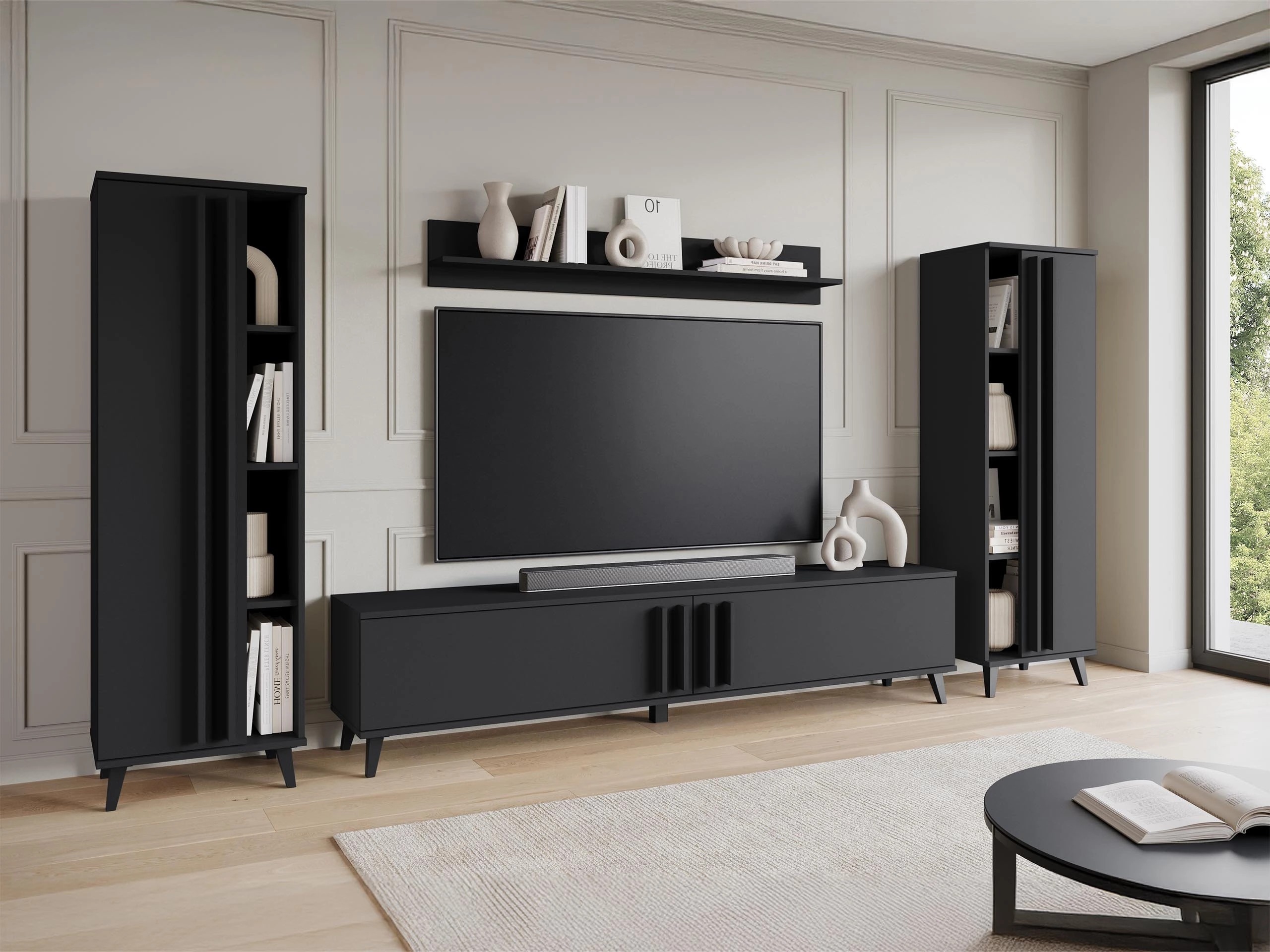 Conjunto de salón Facetor (Grafito)