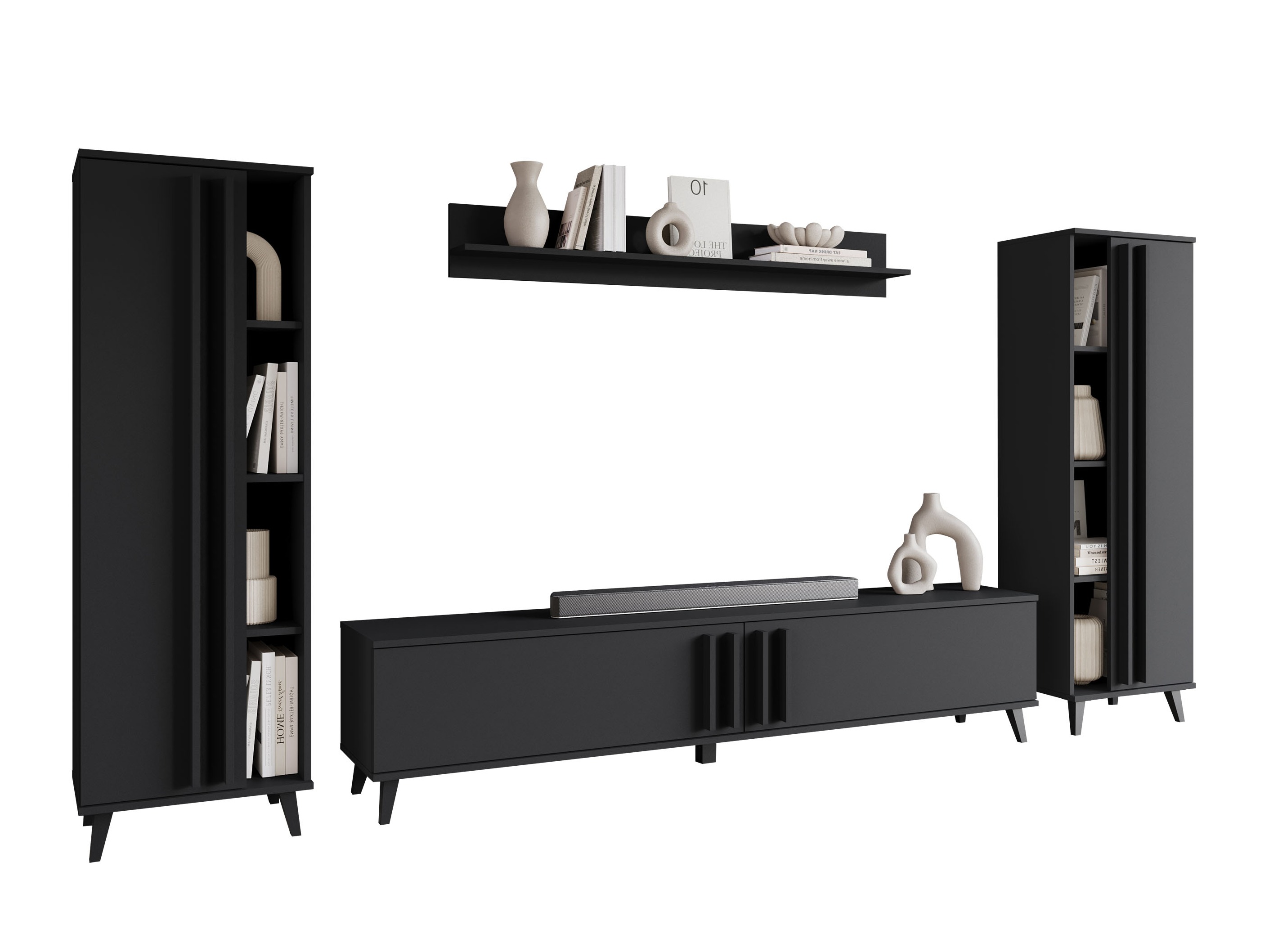 Conjunto de salón Facetor (Grafito)