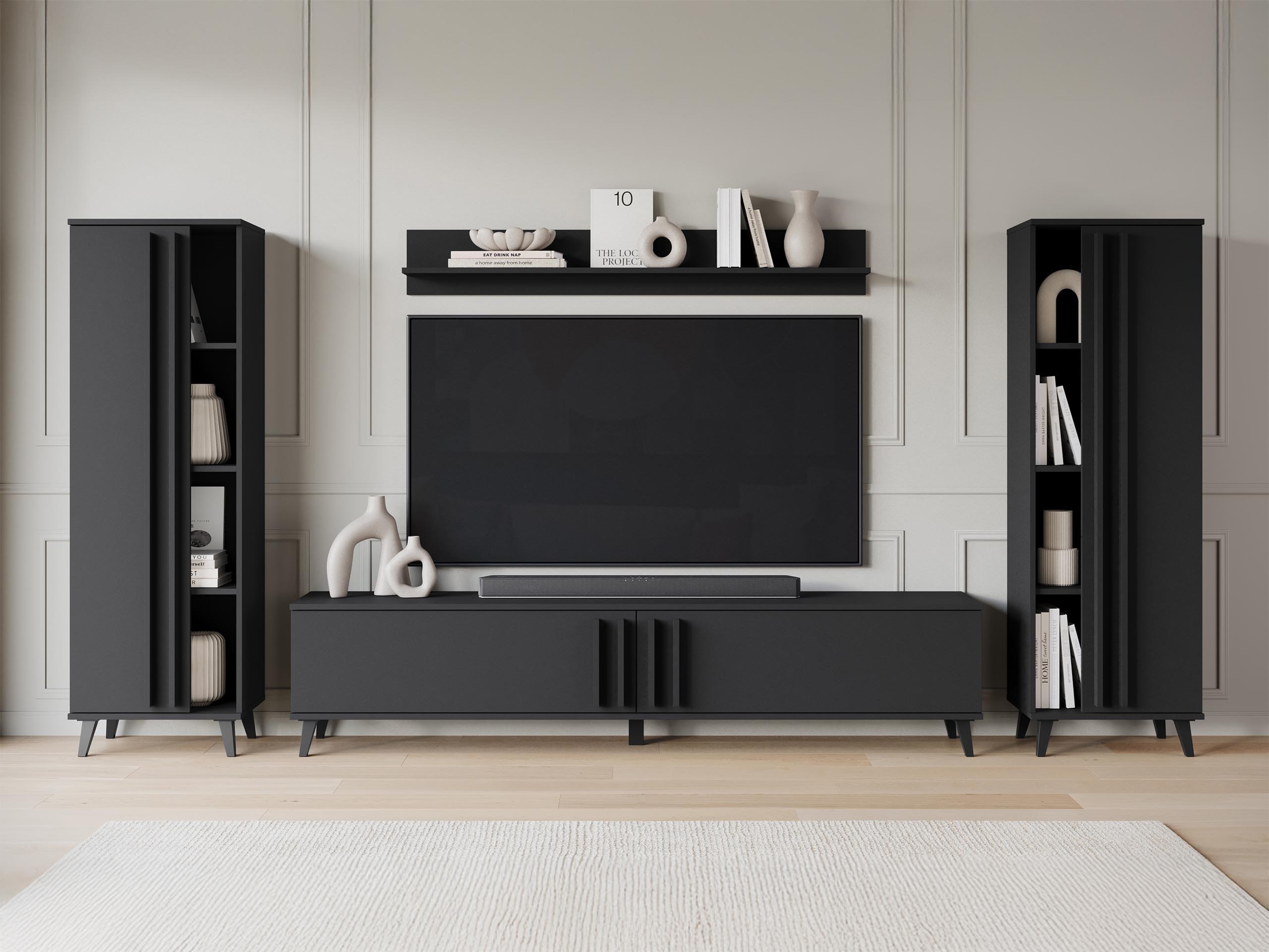 Conjunto de salón Facetor (Grafito)