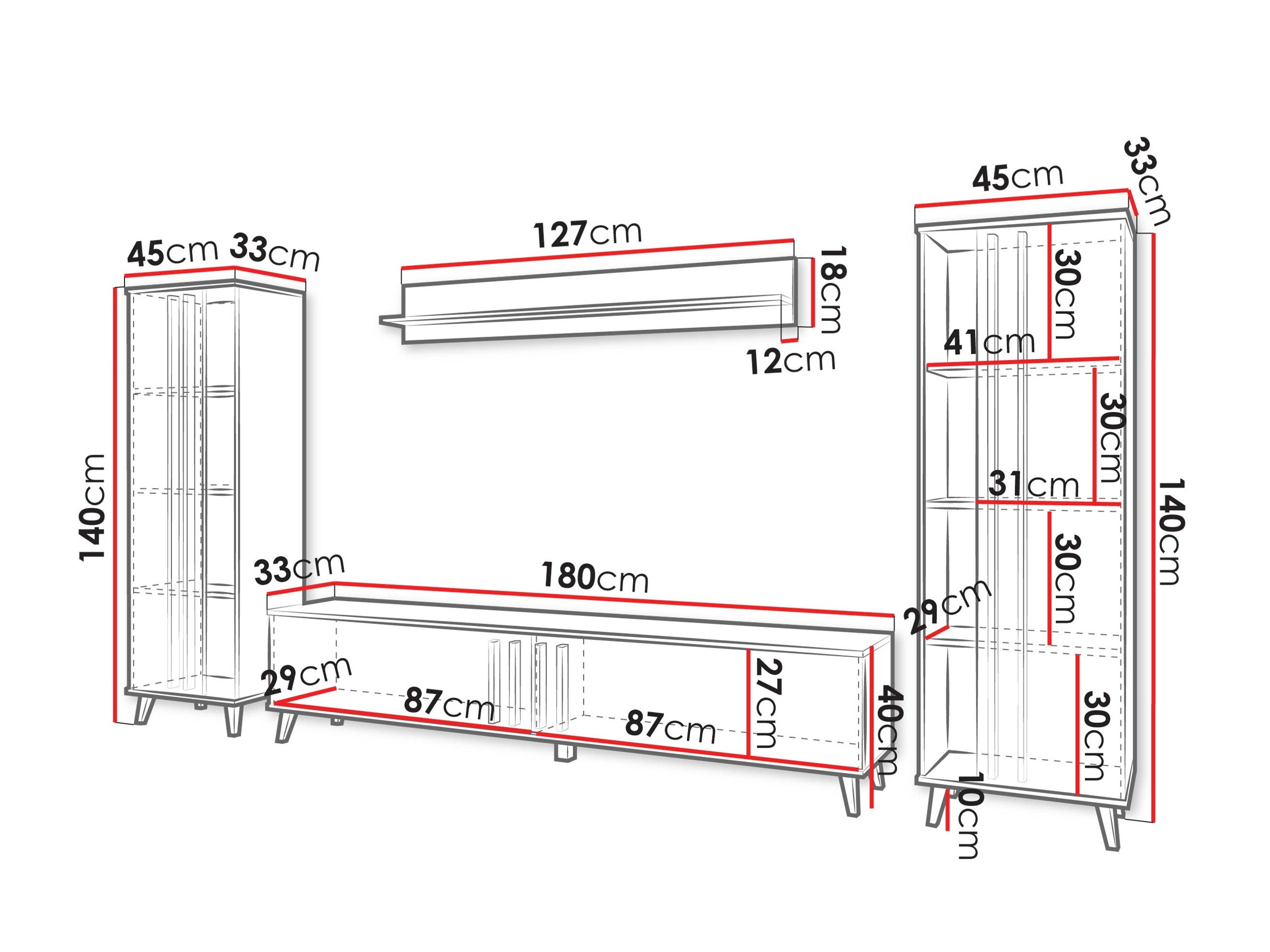 Conjunto de salón Temora 102 (Cachemira)
