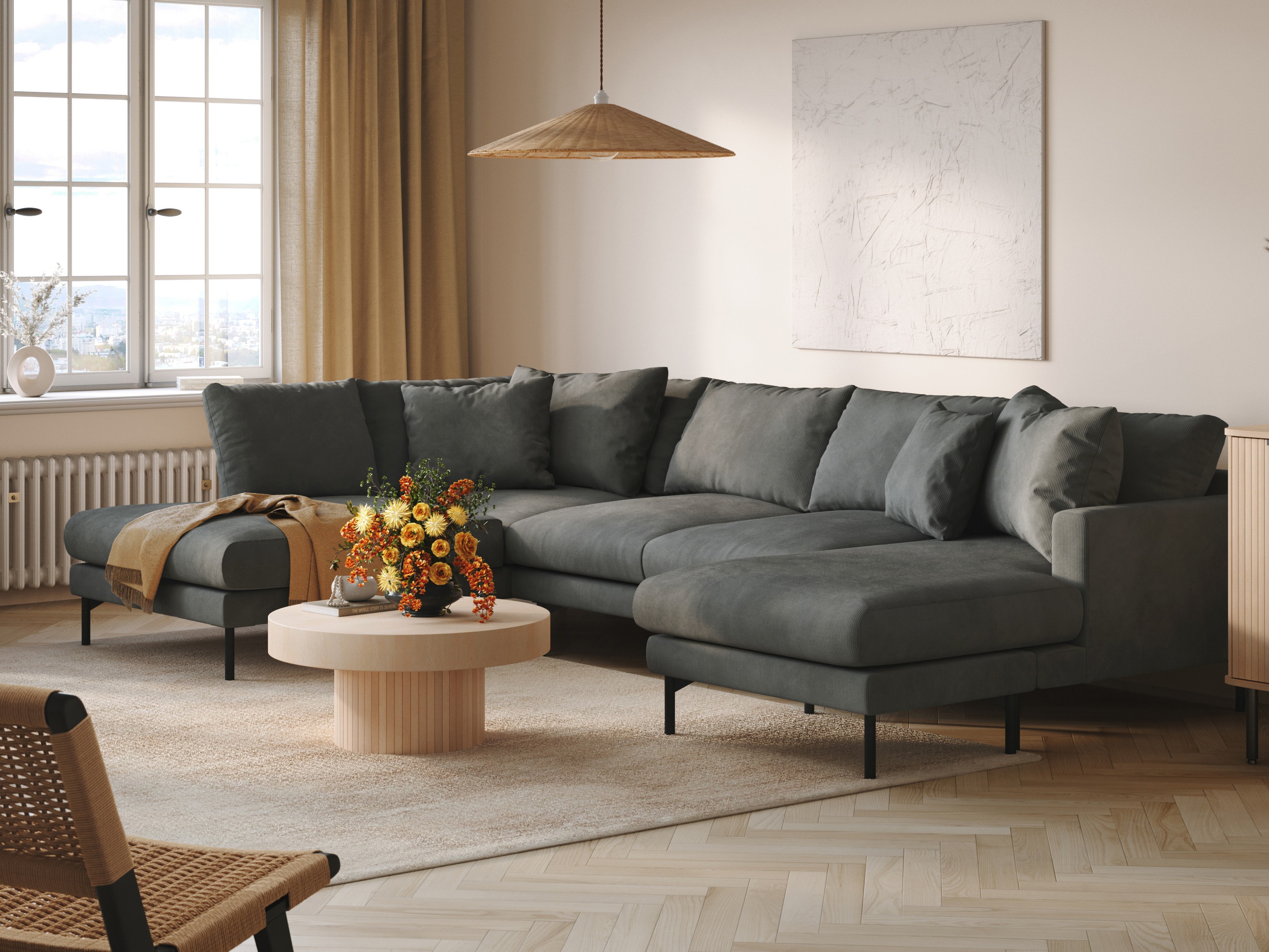 Sofá rinconero Ophliva 113 (Fjord 15)