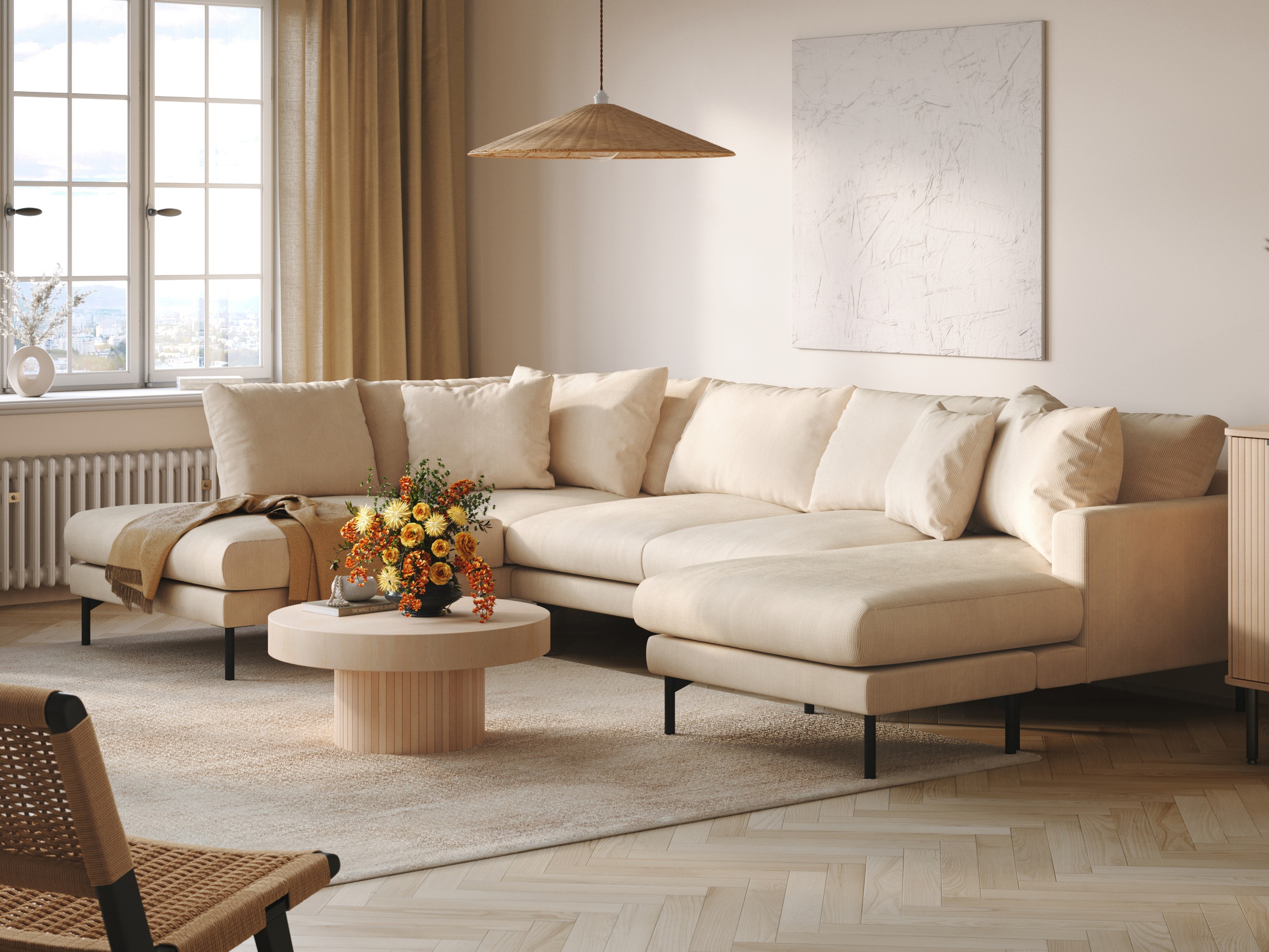 Sofá rinconero Ophliva 113 (Fjord 23)