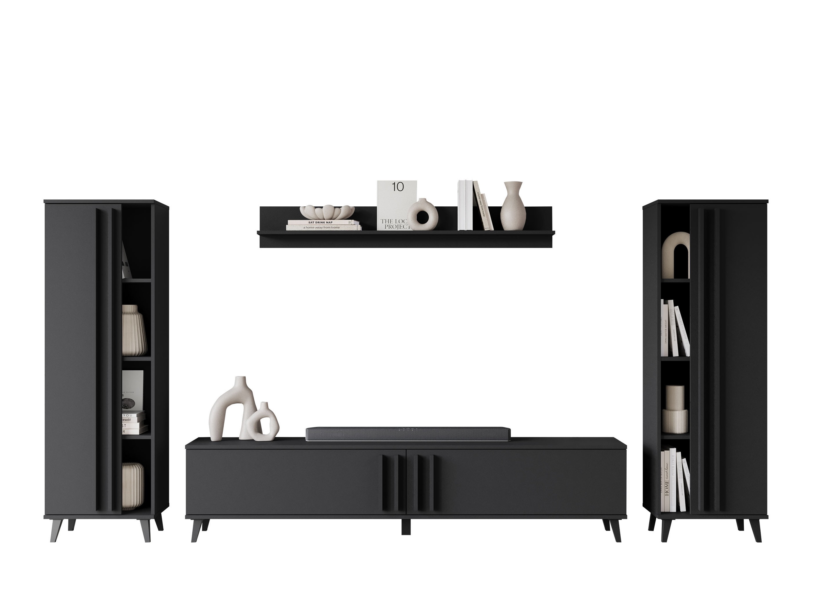 Conjunto de salón Facetor (Grafito)