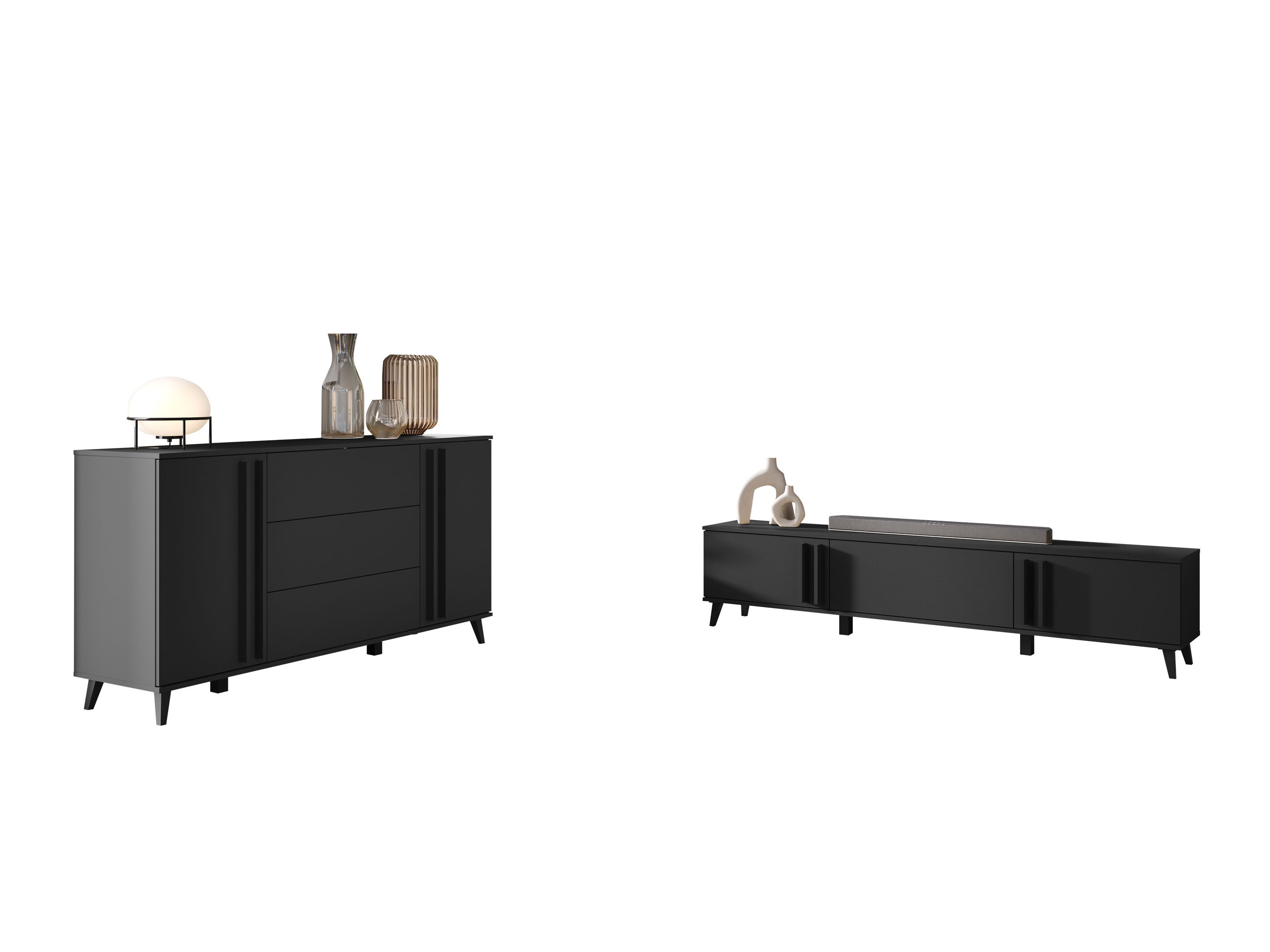 Conjunto de salón Temora 104 (Grafito)