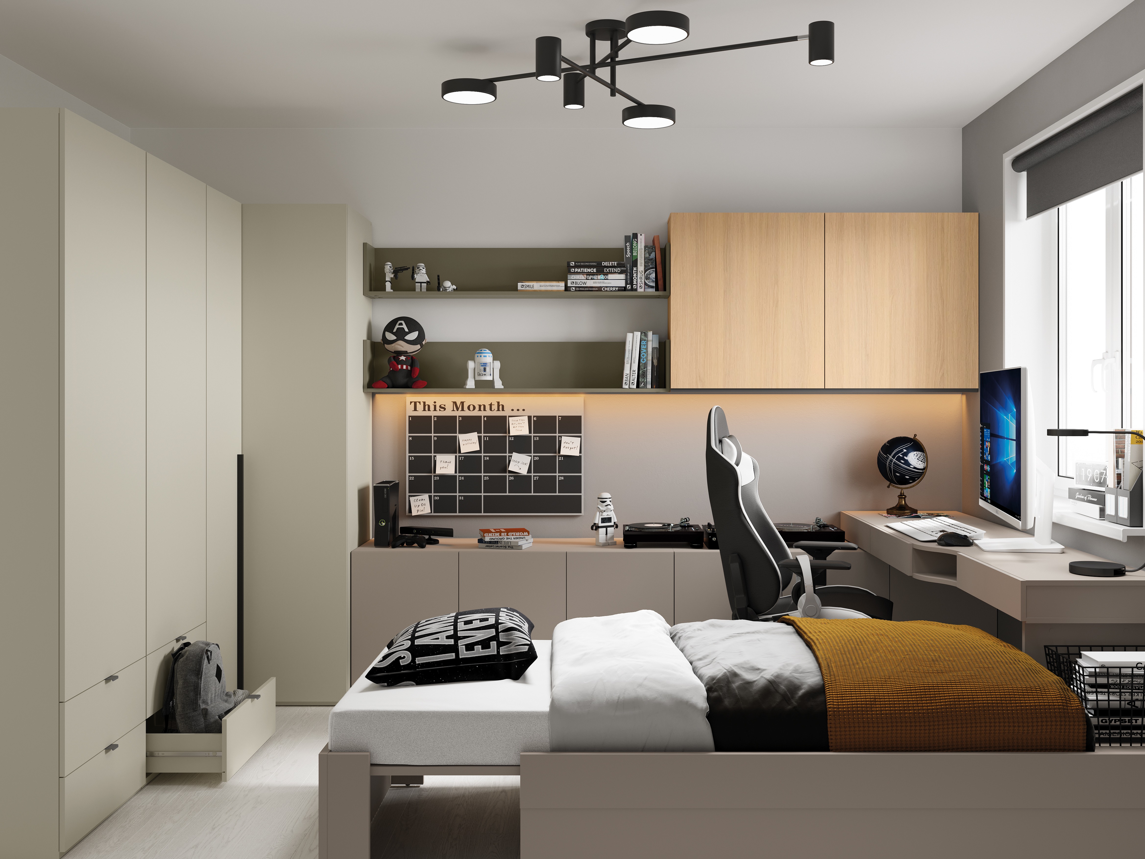 Estantería de pared Evareve 109 (Verde)