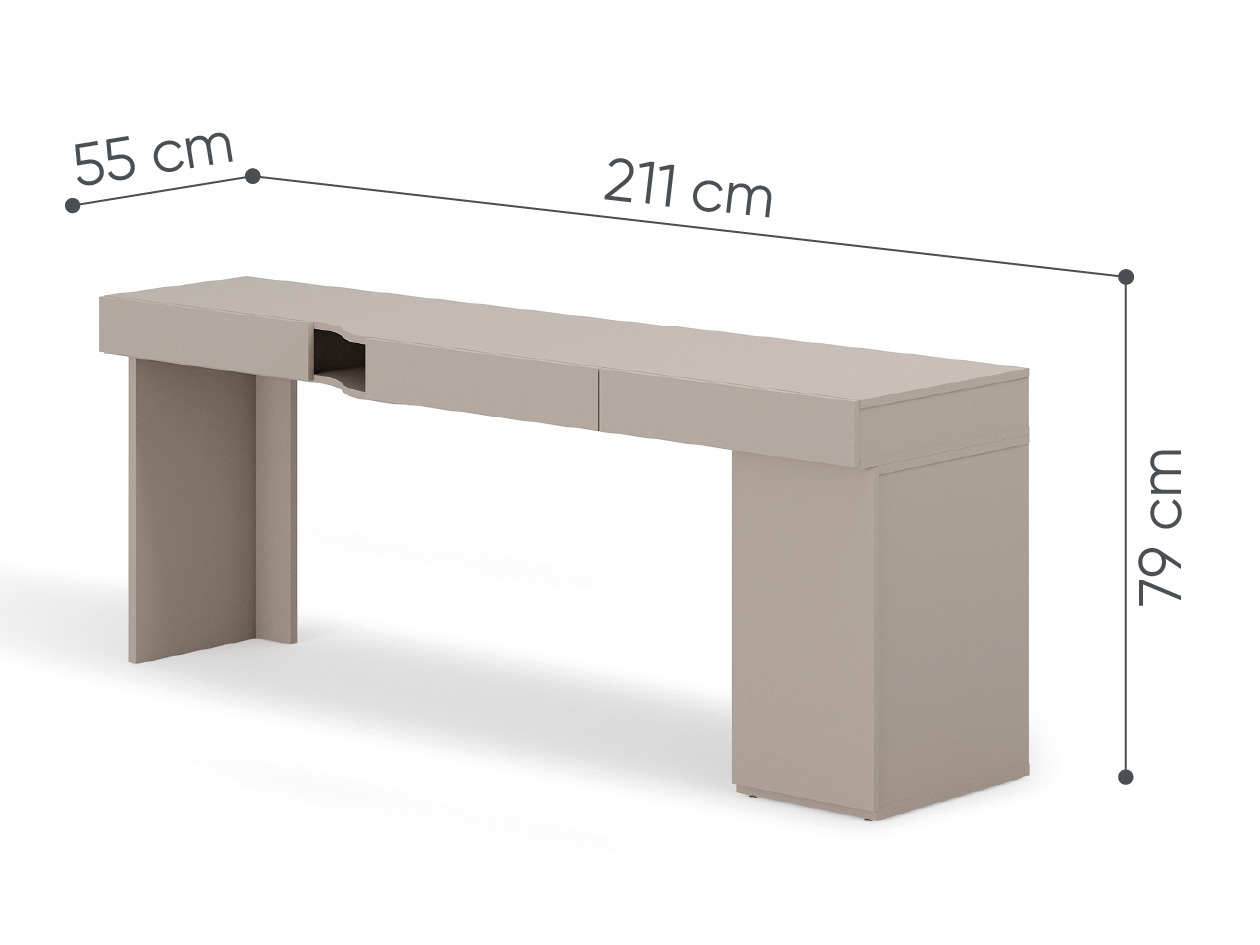 Mesa de oficina Evareve 110 (Derecha)