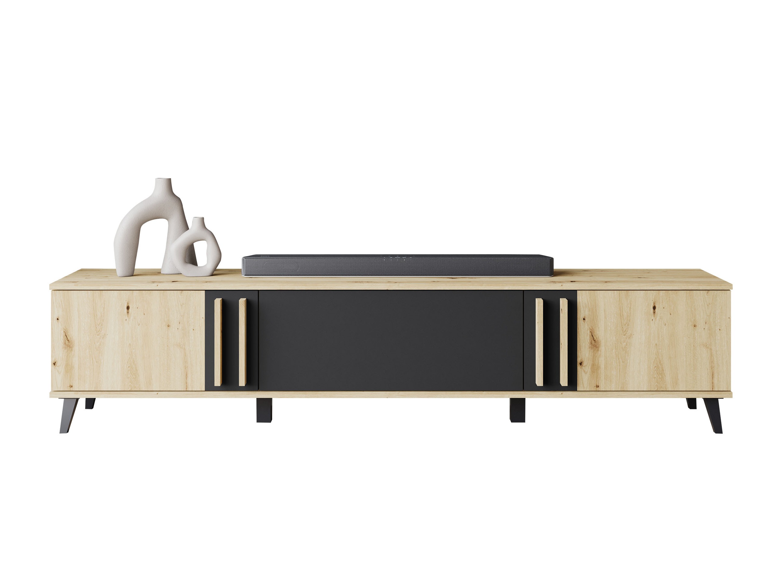 Mueble TV Temora 101 (Roble Artisan + Grafito)