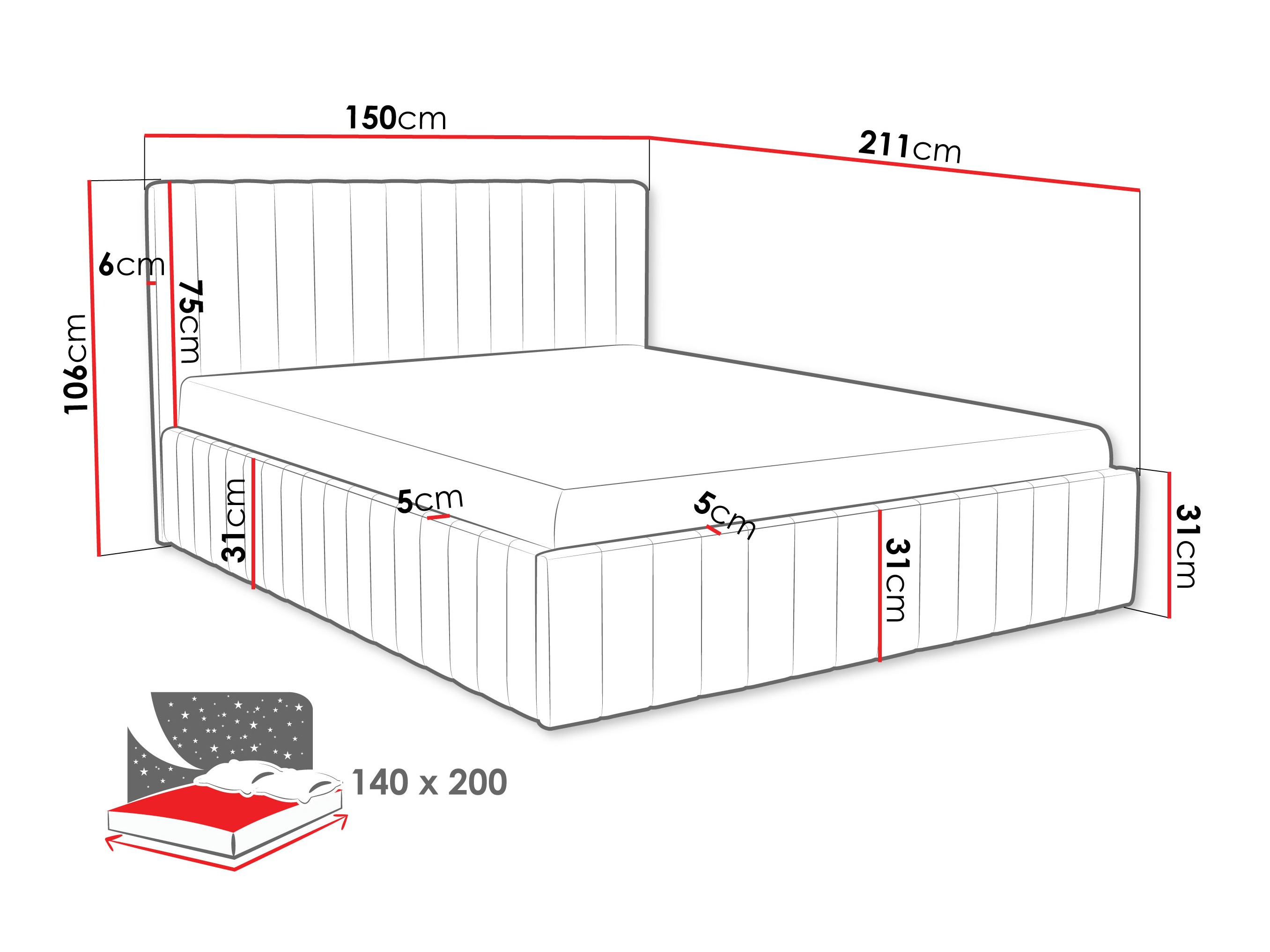 Cama Baltimore 202 (Fresh 11)