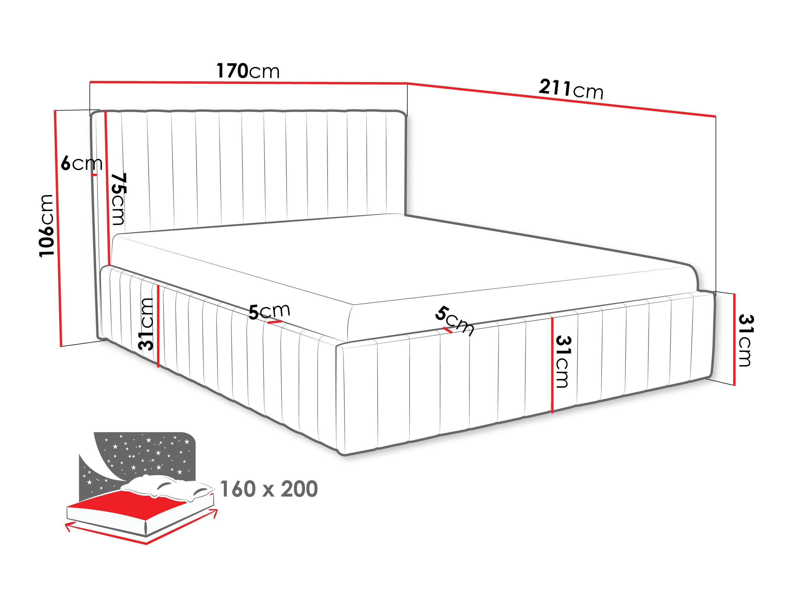 Cama Baltimore 202 (Fresh 37)