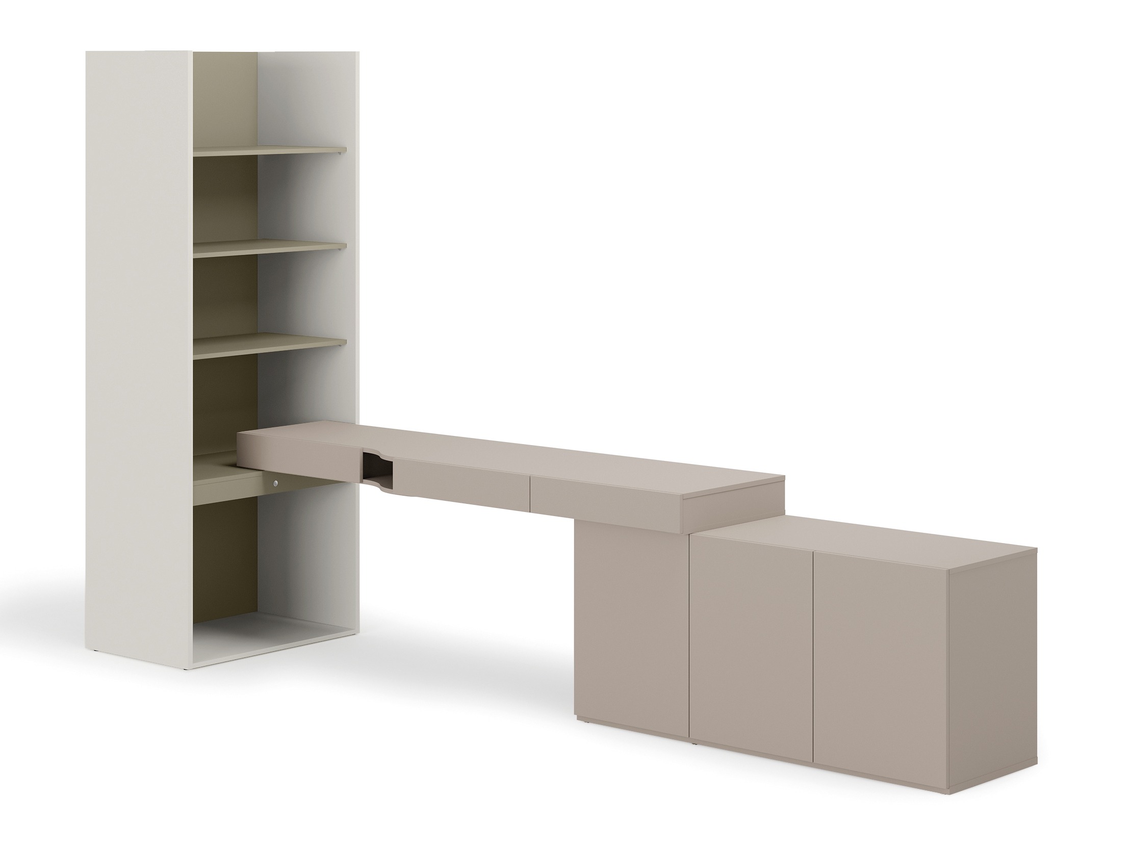 Conjunto para oficina en casa Evareve 118 (Gris + Verde)