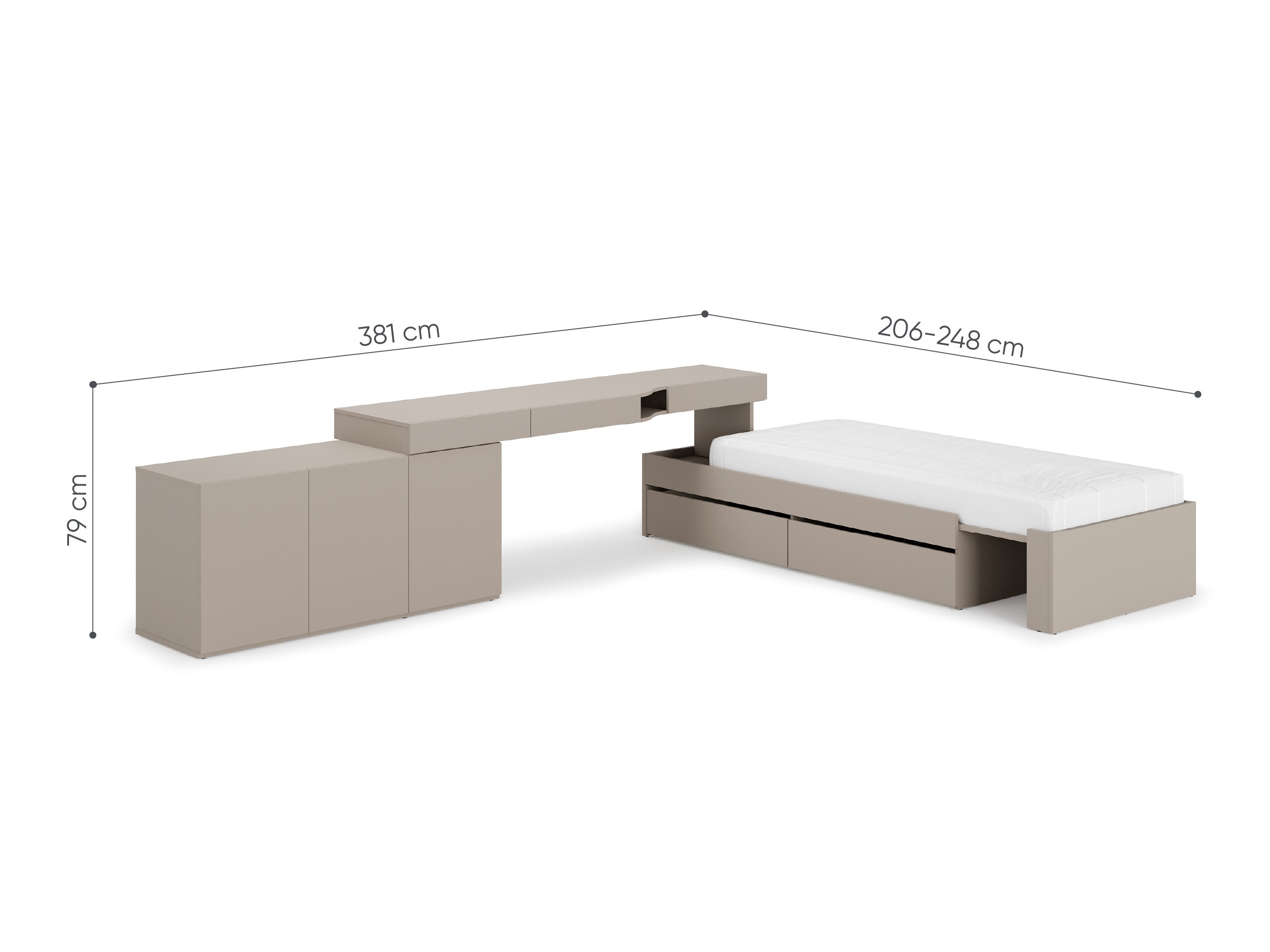 Conjuntos de muebles Evareve 113 (Izquierda)