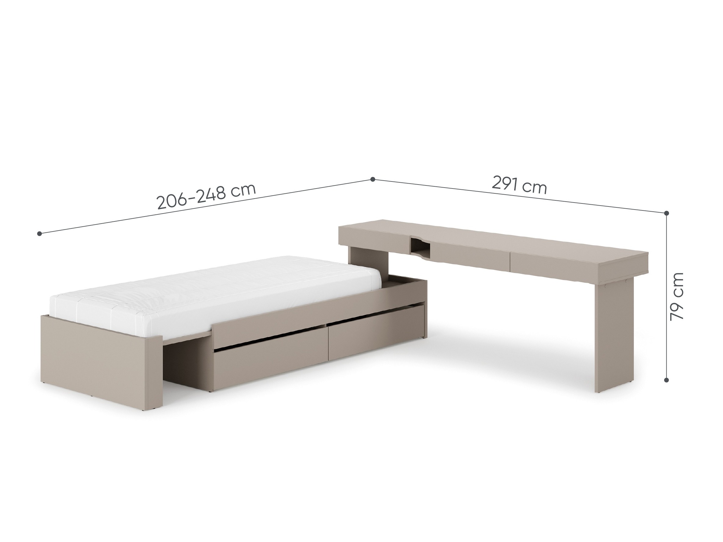 Conjuntos de muebles Evareve 117 (Derecha)