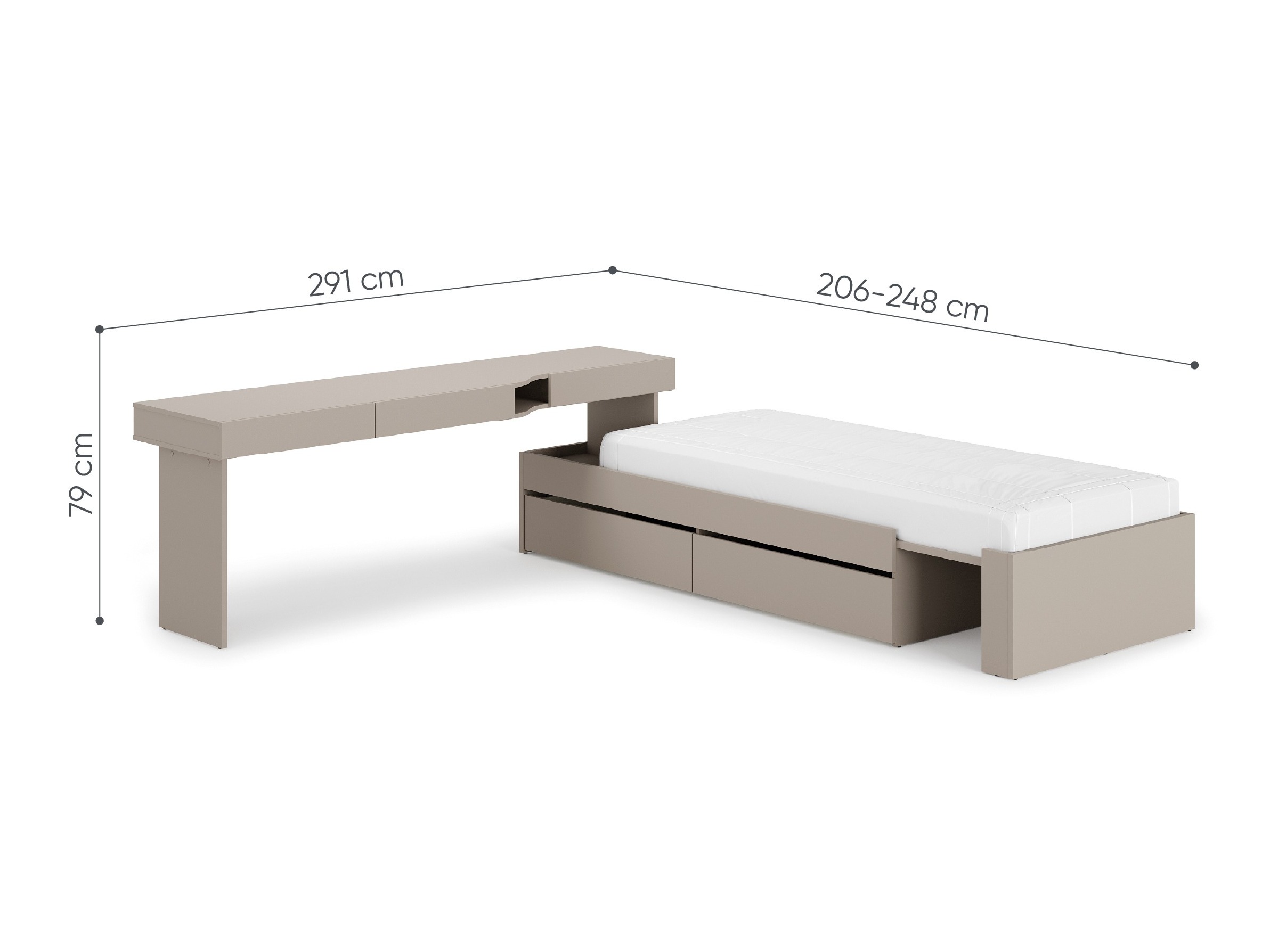Conjuntos de muebles Evareve 117 (Izquierda)