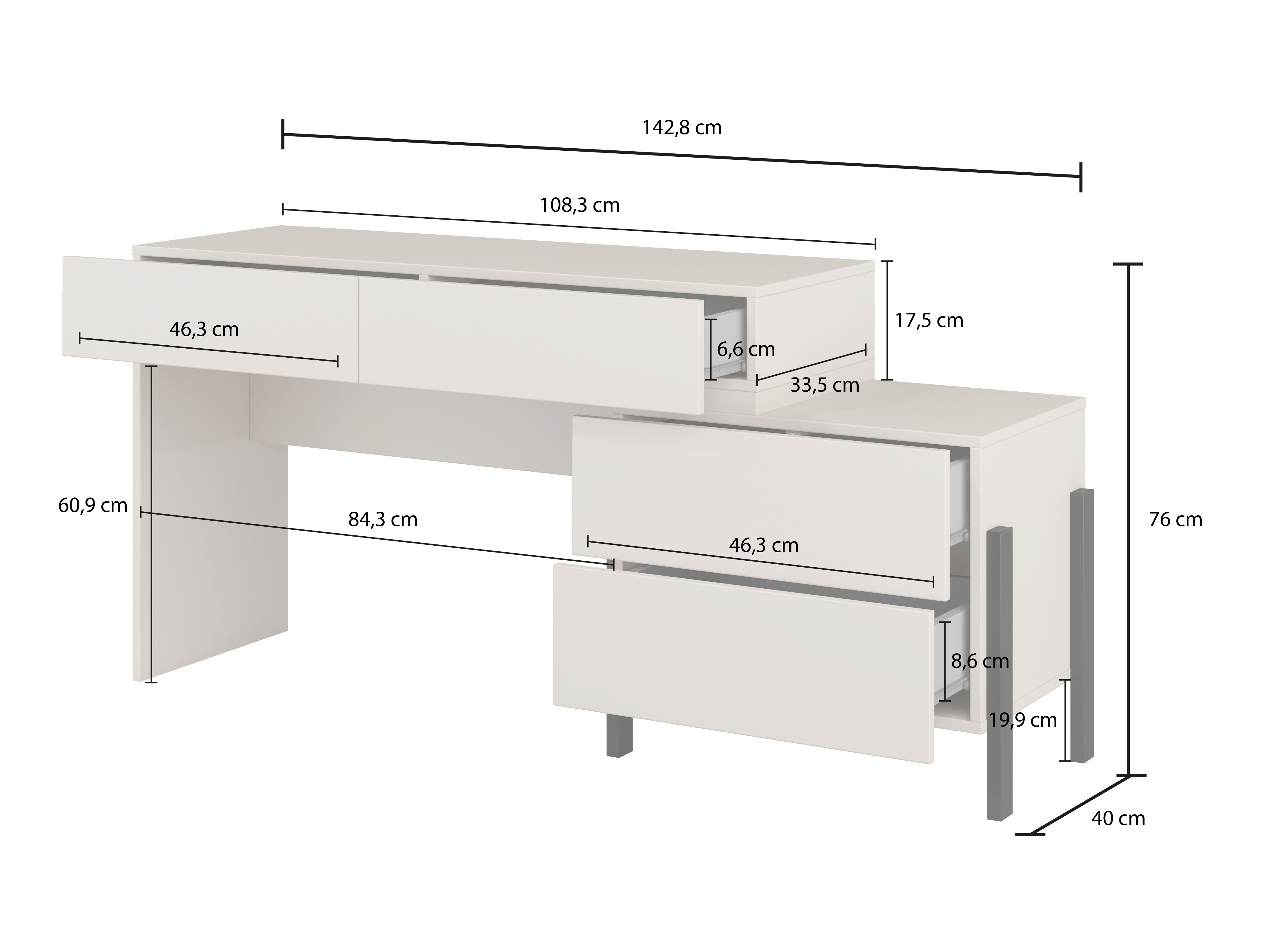 Mesa de oficina Etsore 107
