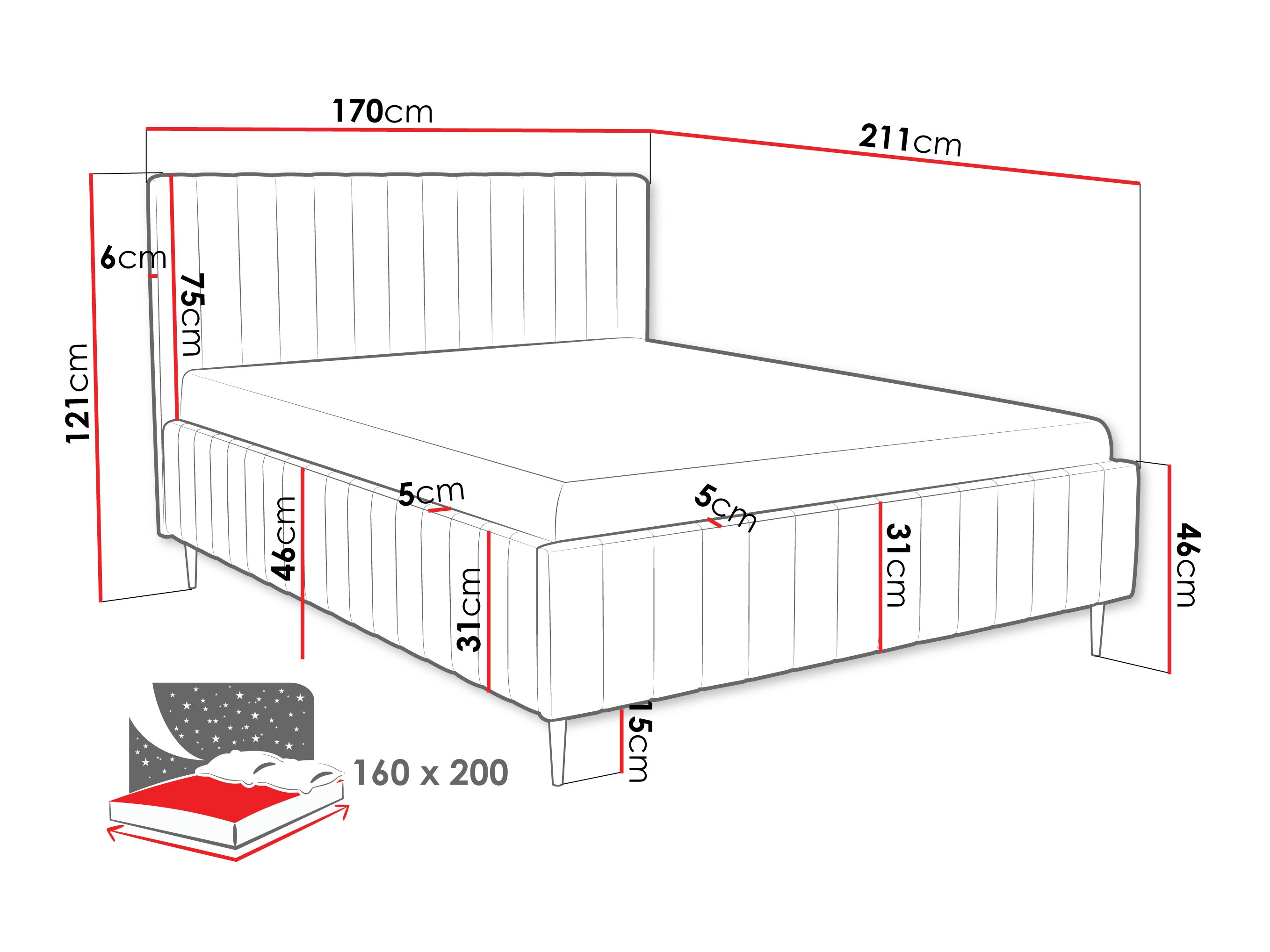 Cama Baltimore 203 (Fresh 13)