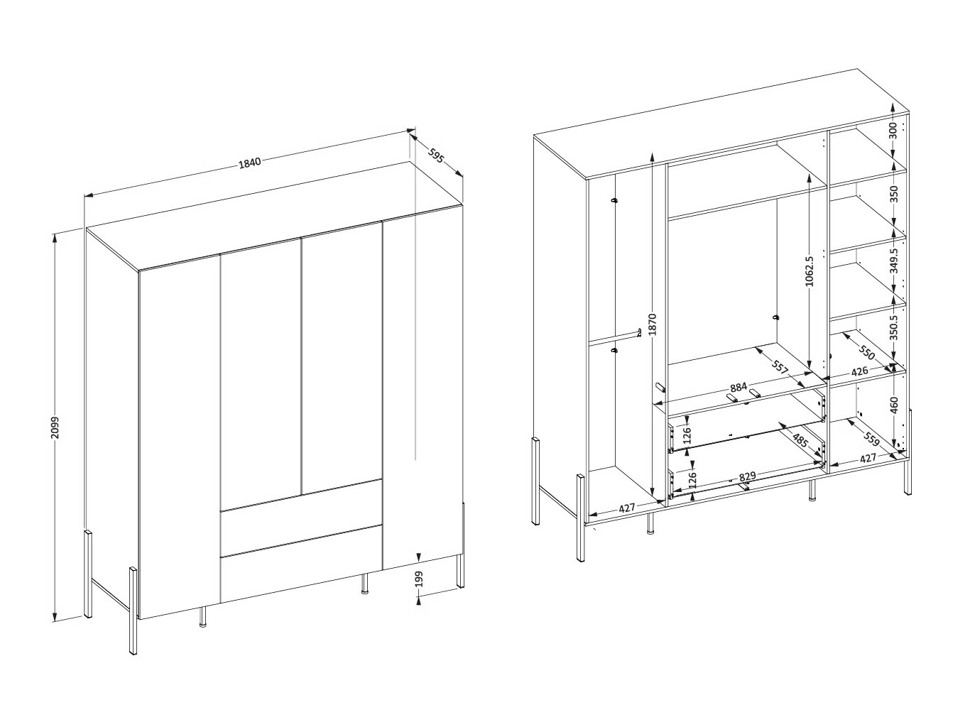 Conjunto de dormitorio Etsore 115