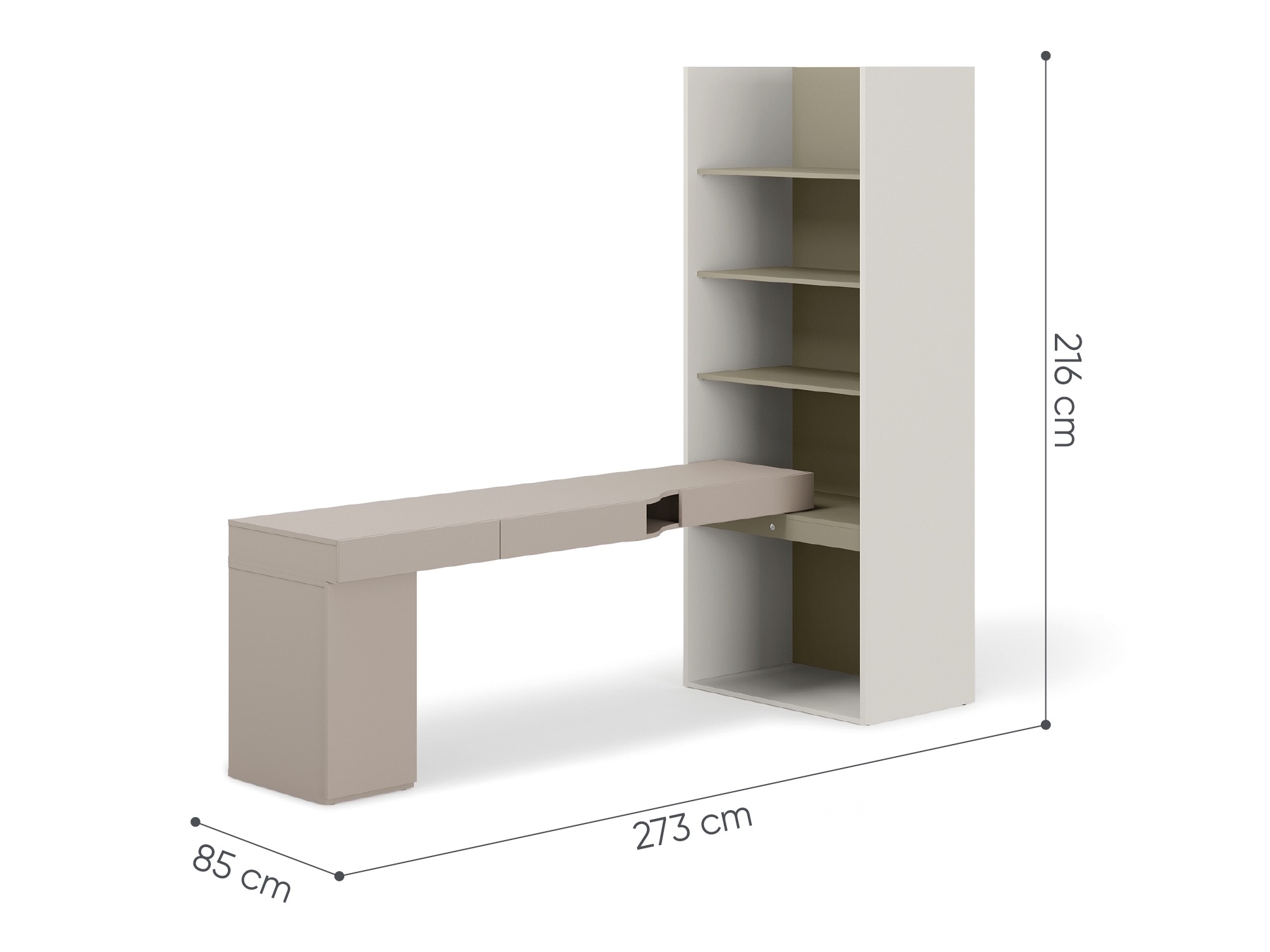 Conjunto de oficina en casa Evareve 119 (Izquierda)