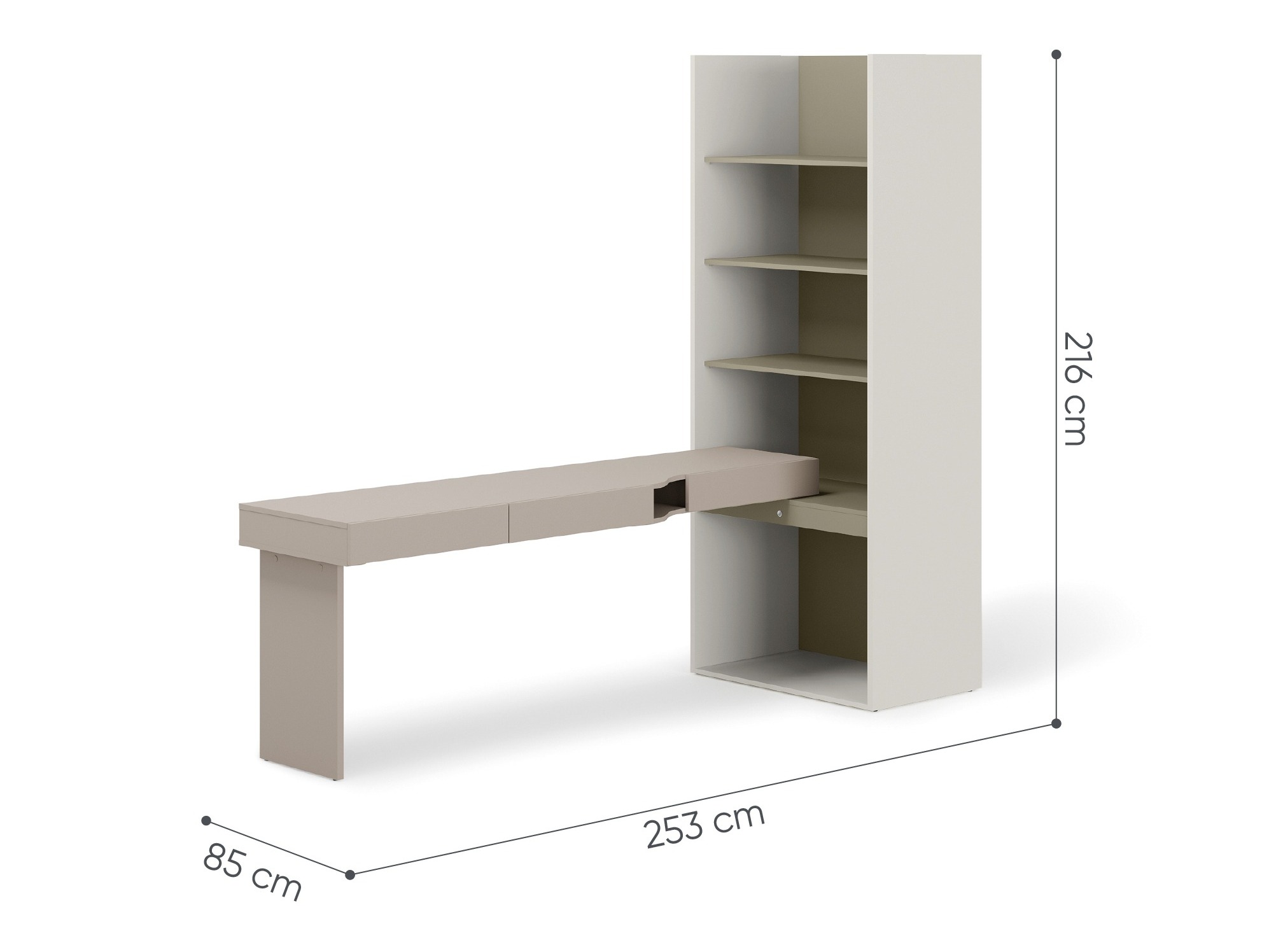 Conjunto para oficina en casa Evareve 120 (Izquierda)