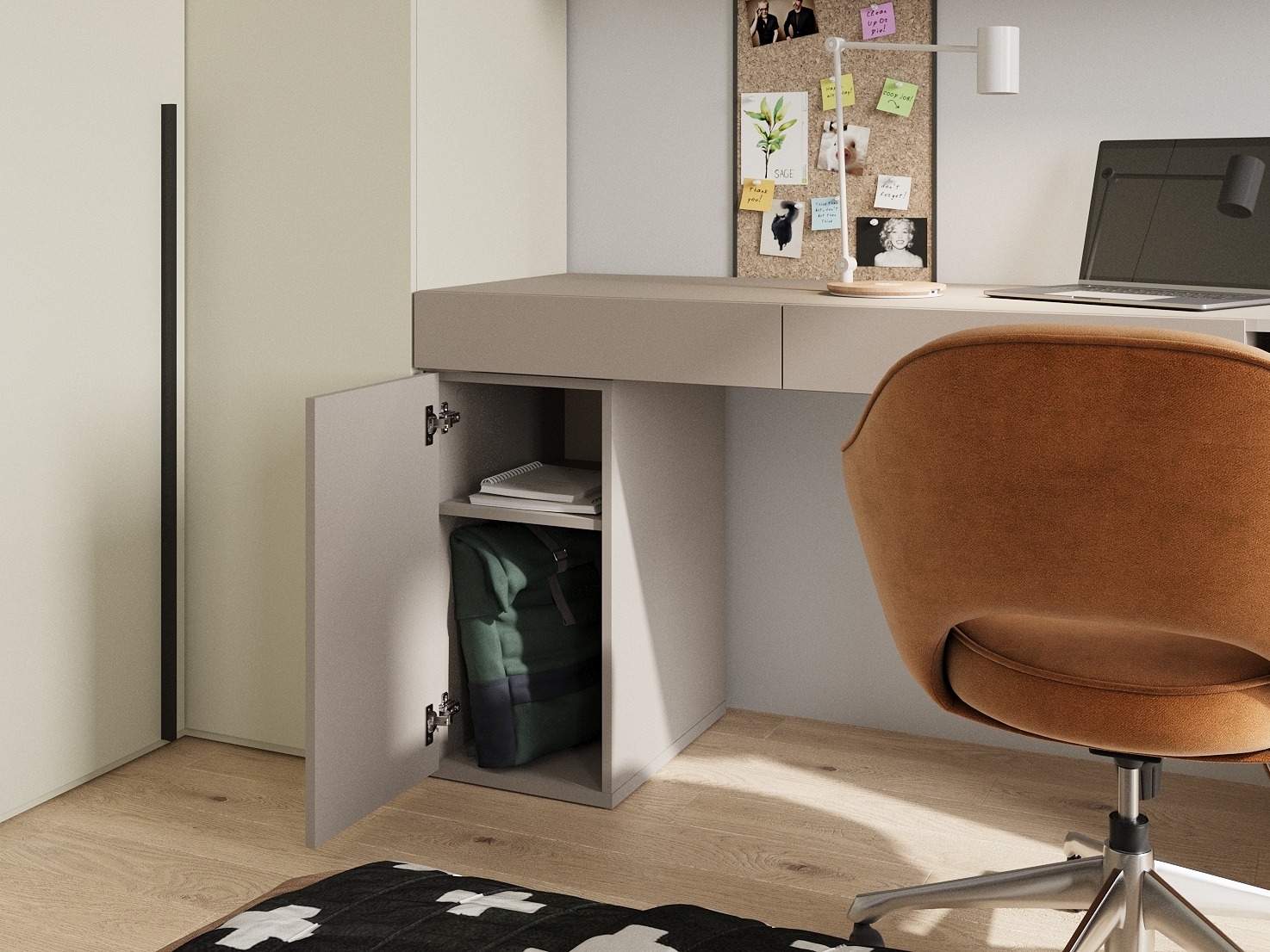 Mesa de oficina Evareve 110 (Derecha)