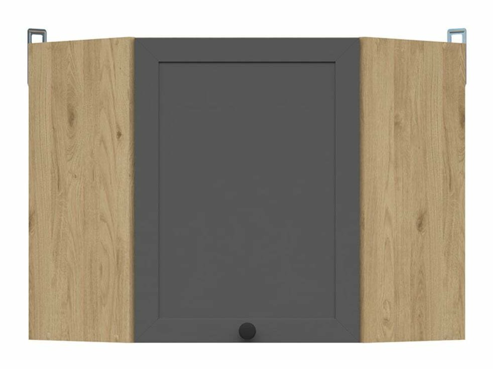 Armario esquinero de pared modular Classic Grey Oak 104