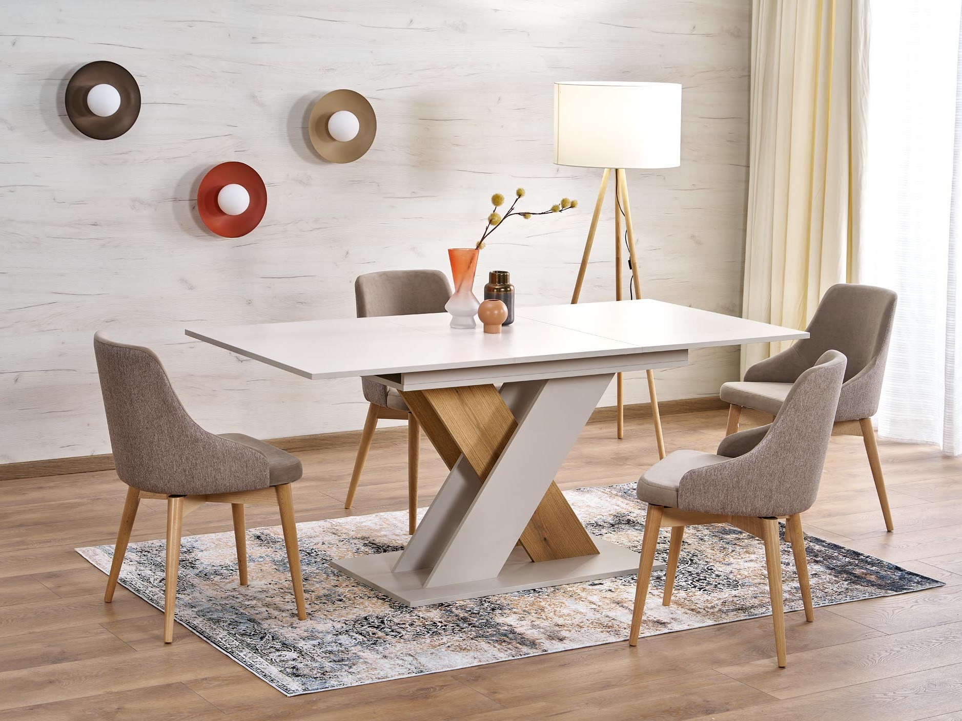 Mesa Houston 1724 (Roble crema + Cachemira)