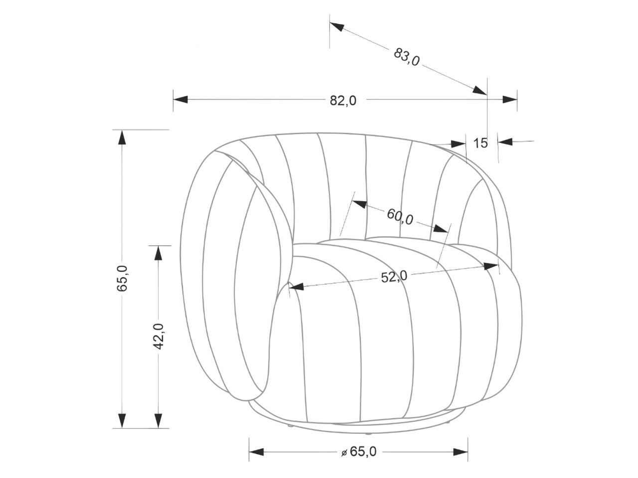 Sillón Houston Cena