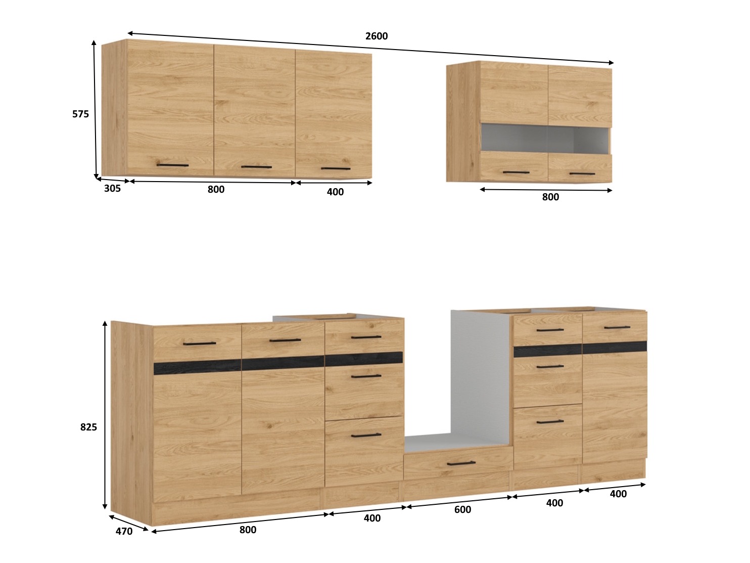 Conjunto de cocina modular Berna 120