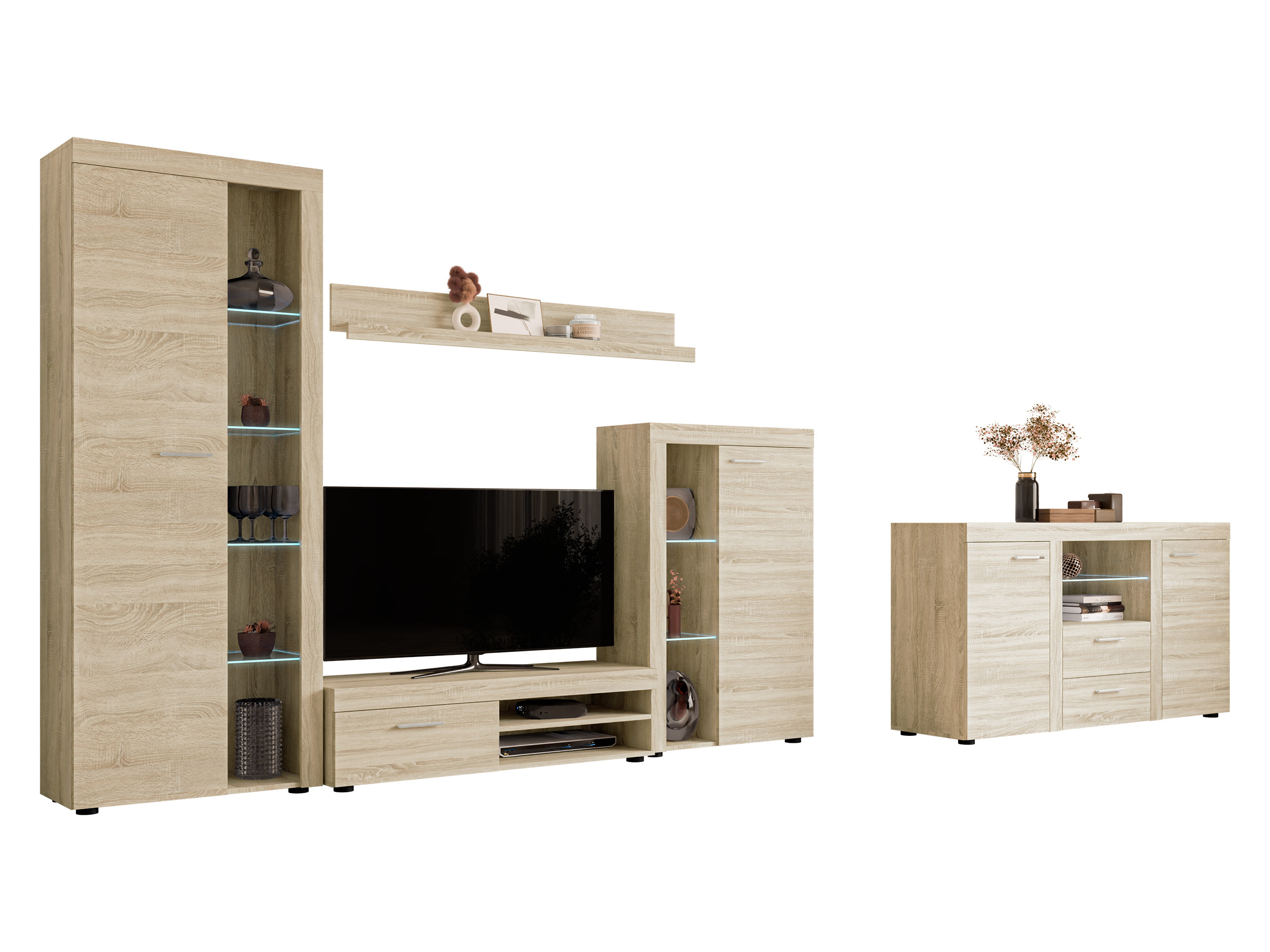 Conjunto de salón Tucson 106 (Roble Sonoma)