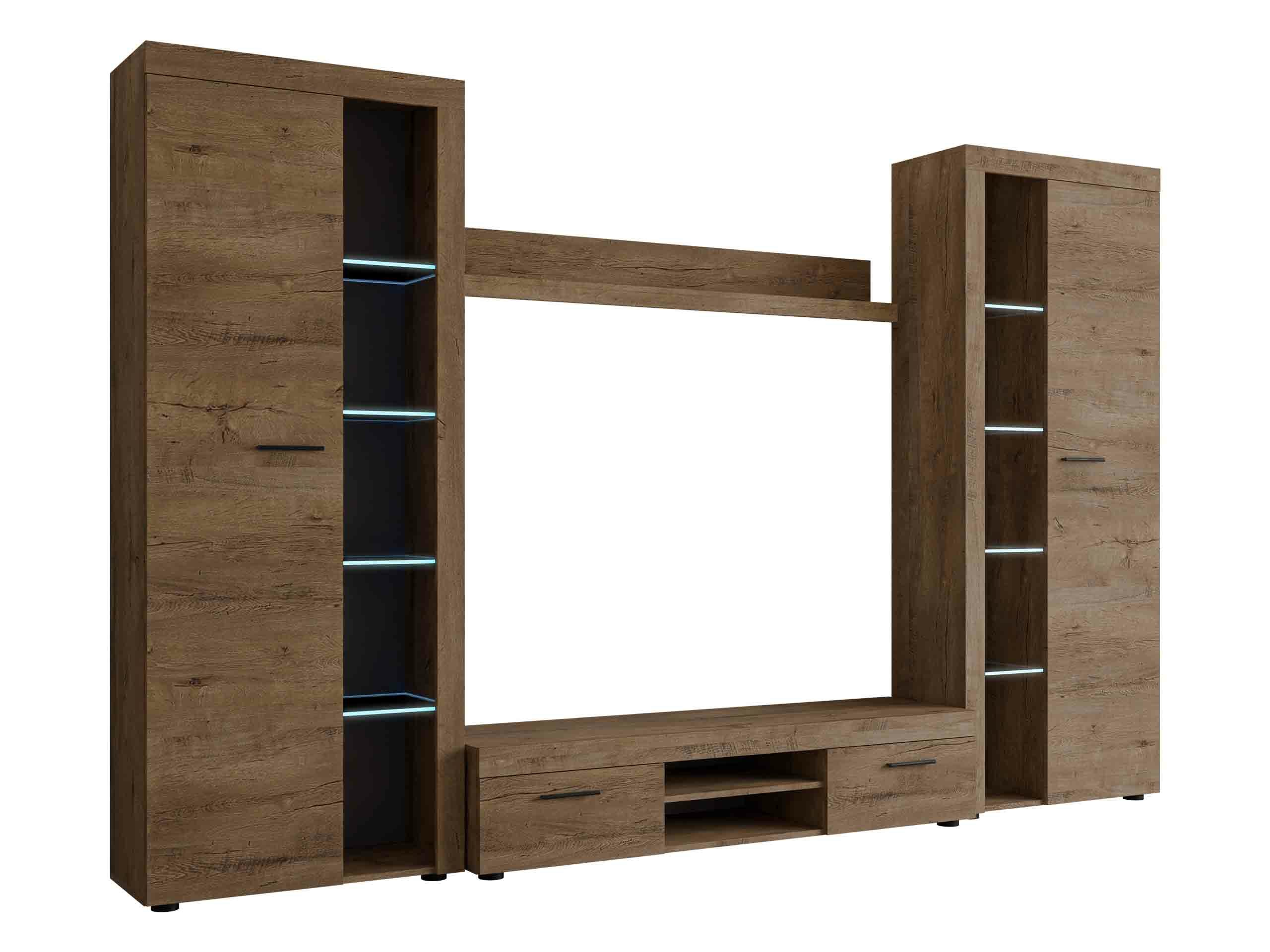 Conjunto de salón Tucson 107 (Roble de lefkada)