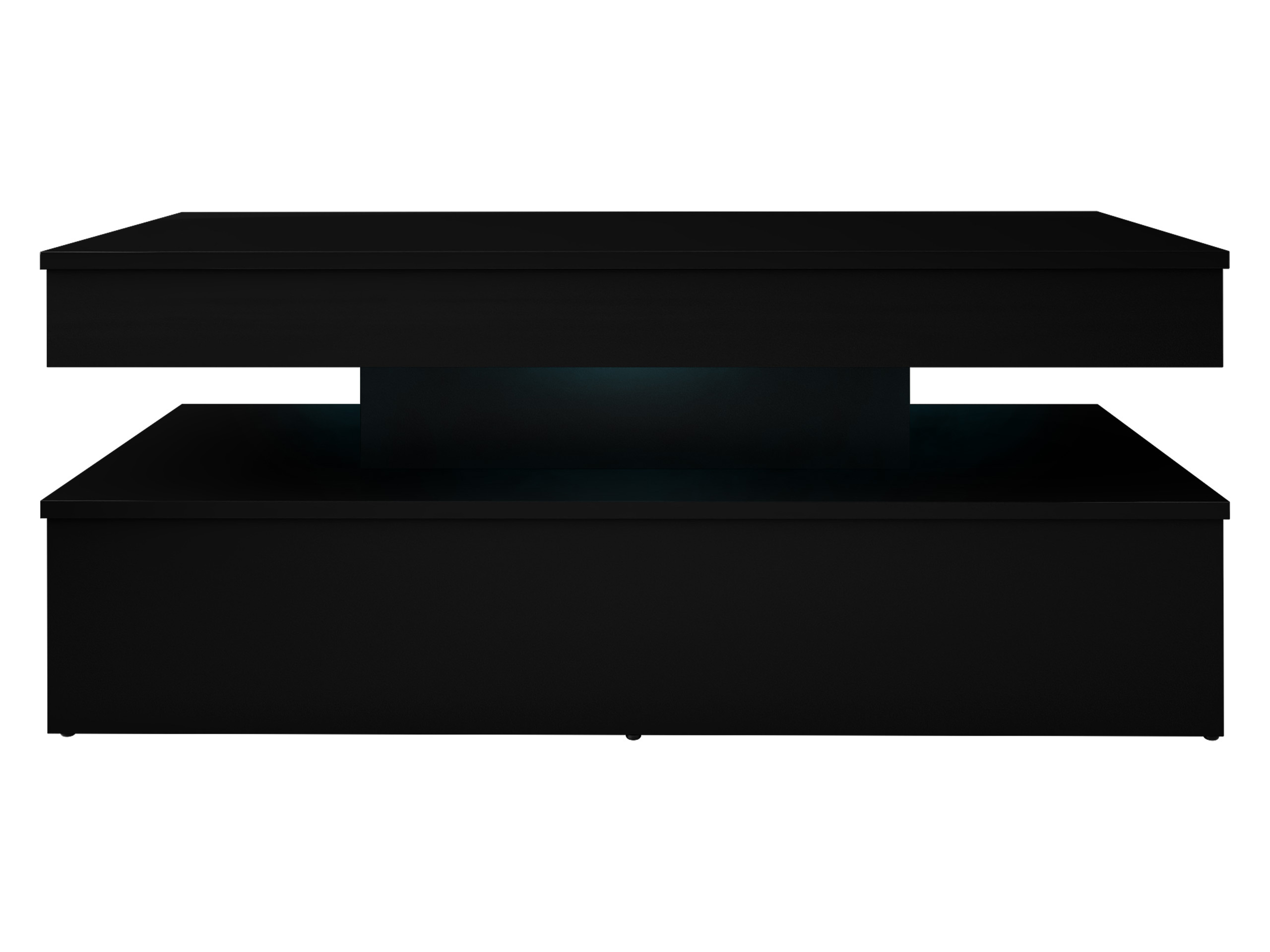 Mesa de centro Monfero 100 (Negro + Negro brillante)