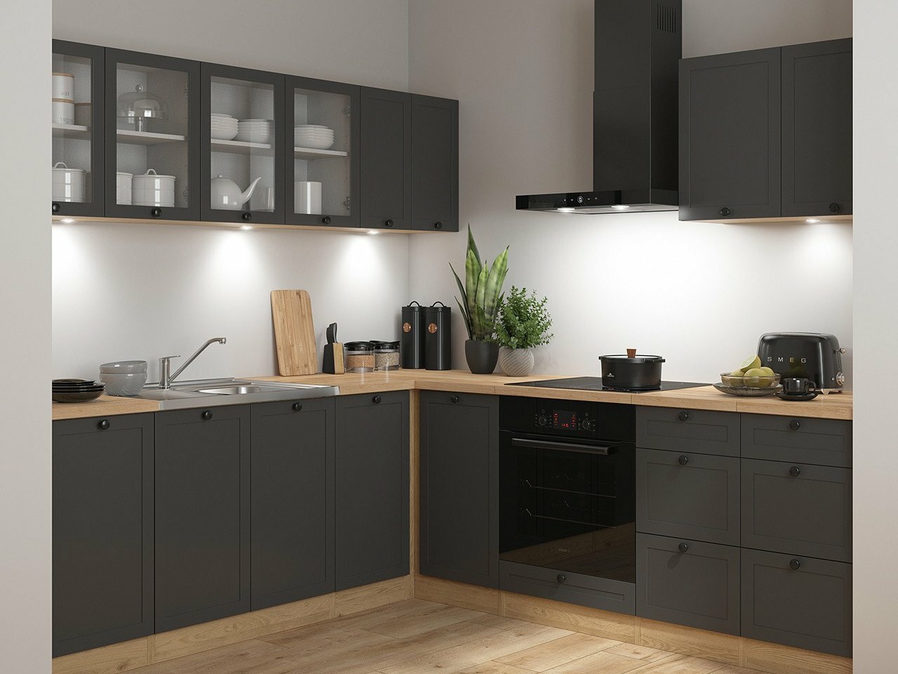 Conjunto de cocina modular Classic Grey Oak 121