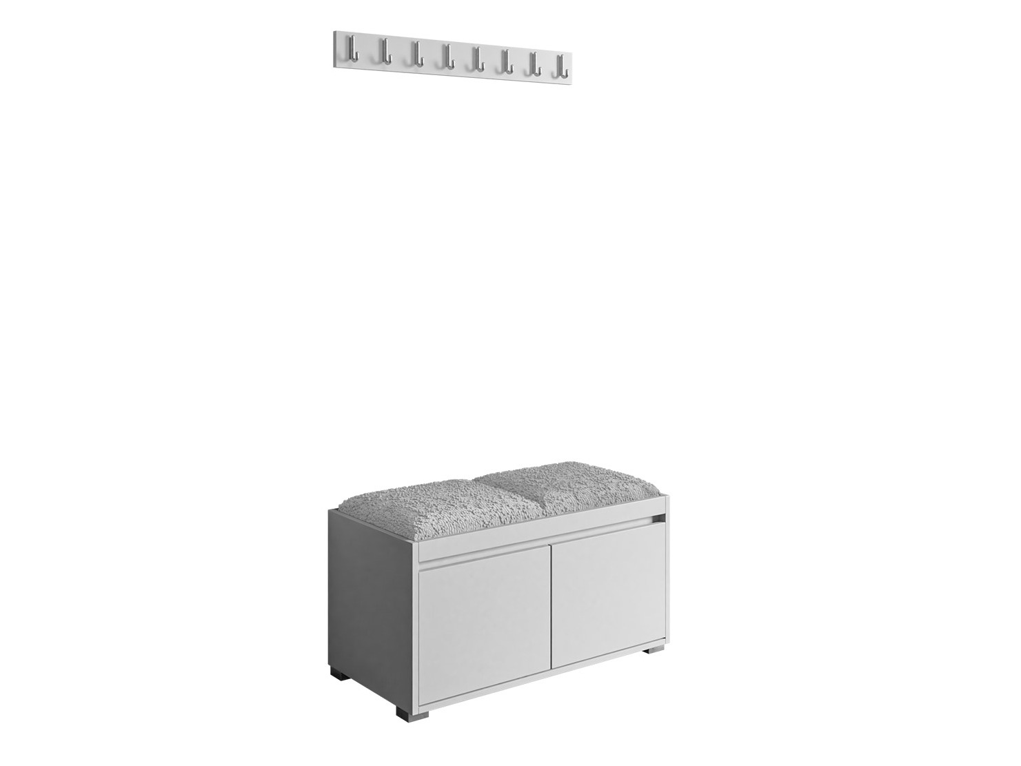 Conjunto para recibidor Comfivo Pinus I (Blanco + Abriamo 06)