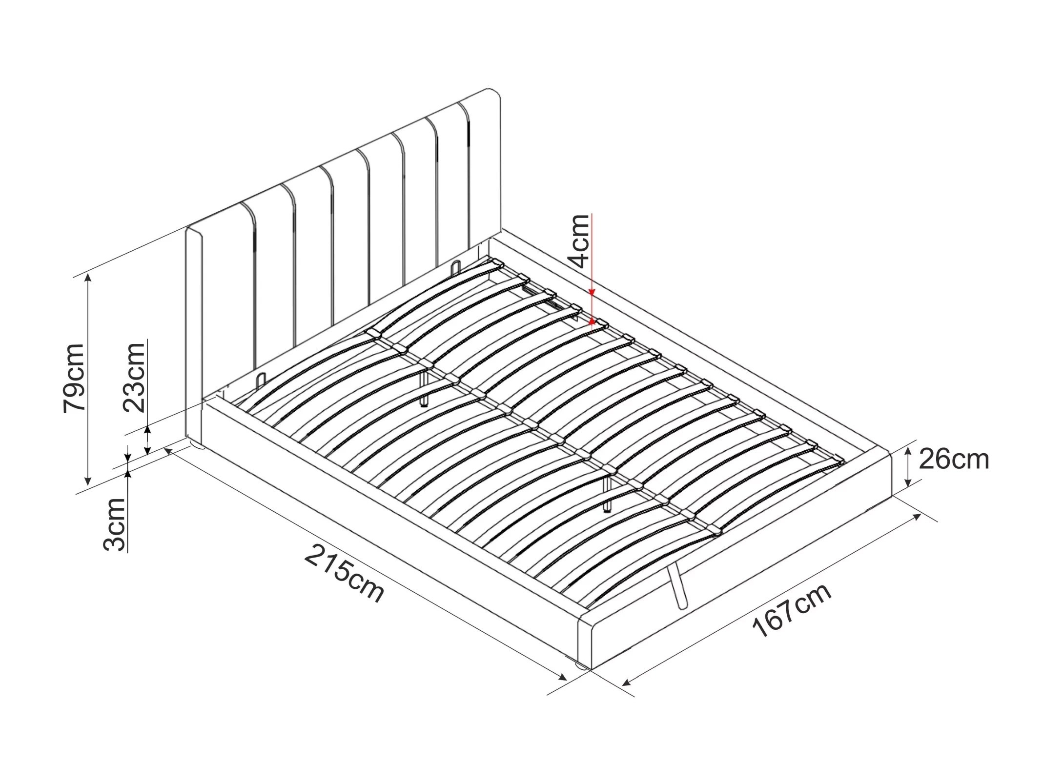 Cama Detroit 412 (Beige)