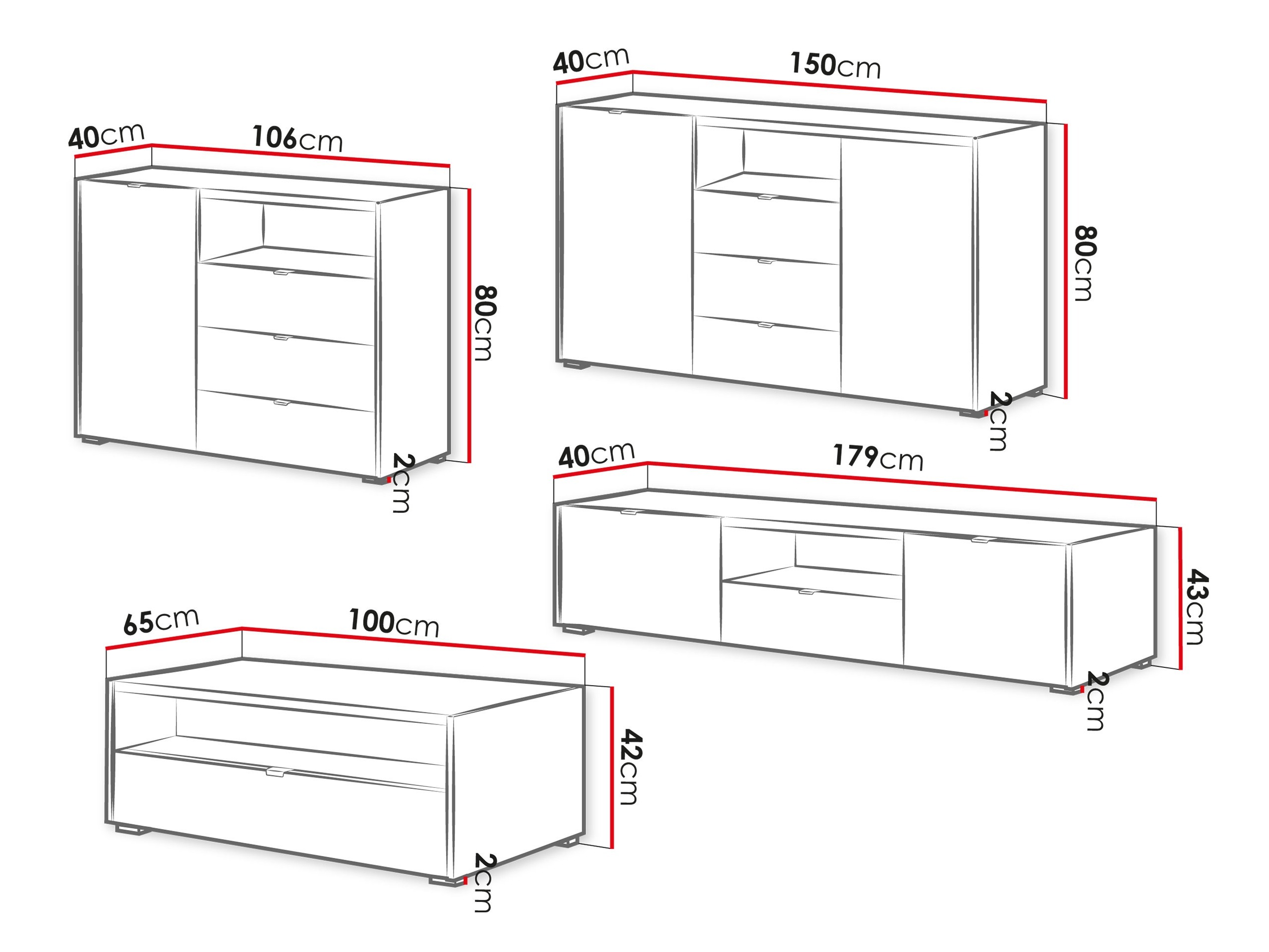 Conjunto de salón Comfivo Ordo