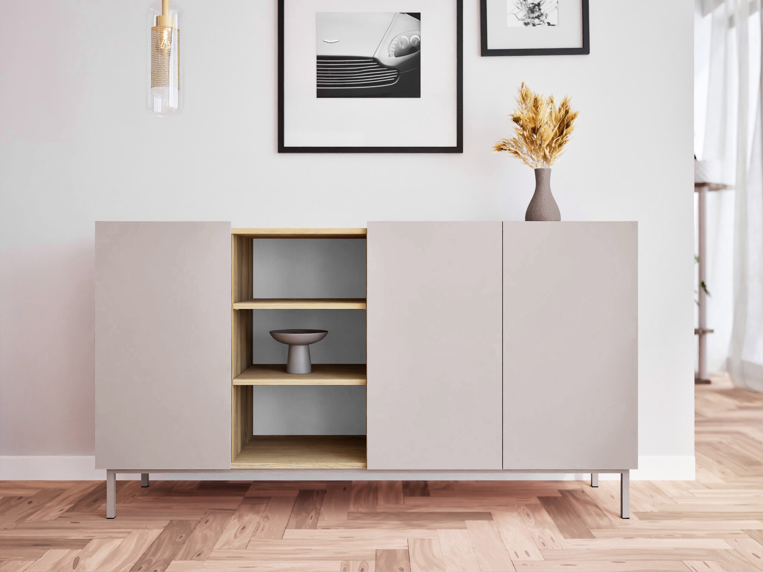 Aparador Veldome 100 (Cachemira + Roble Cremona)