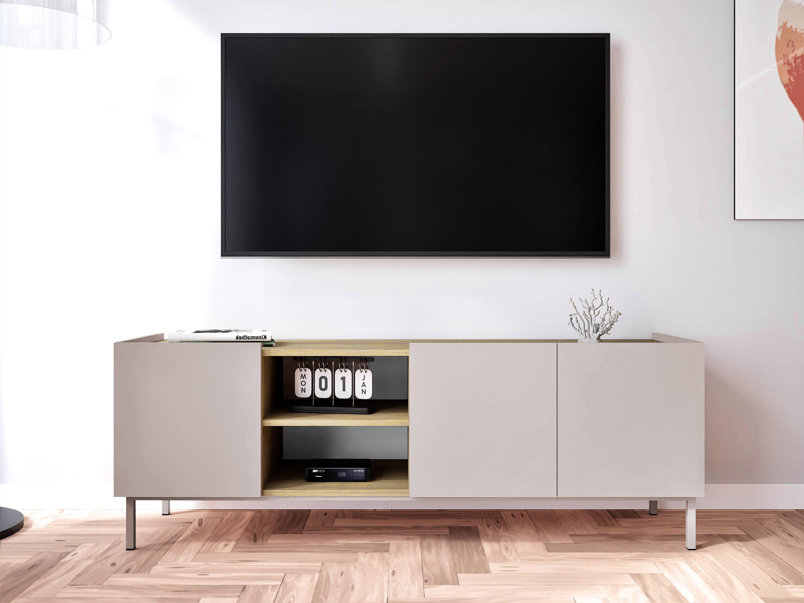Mueble TV Veldome 102 (Cachemira + Roble)