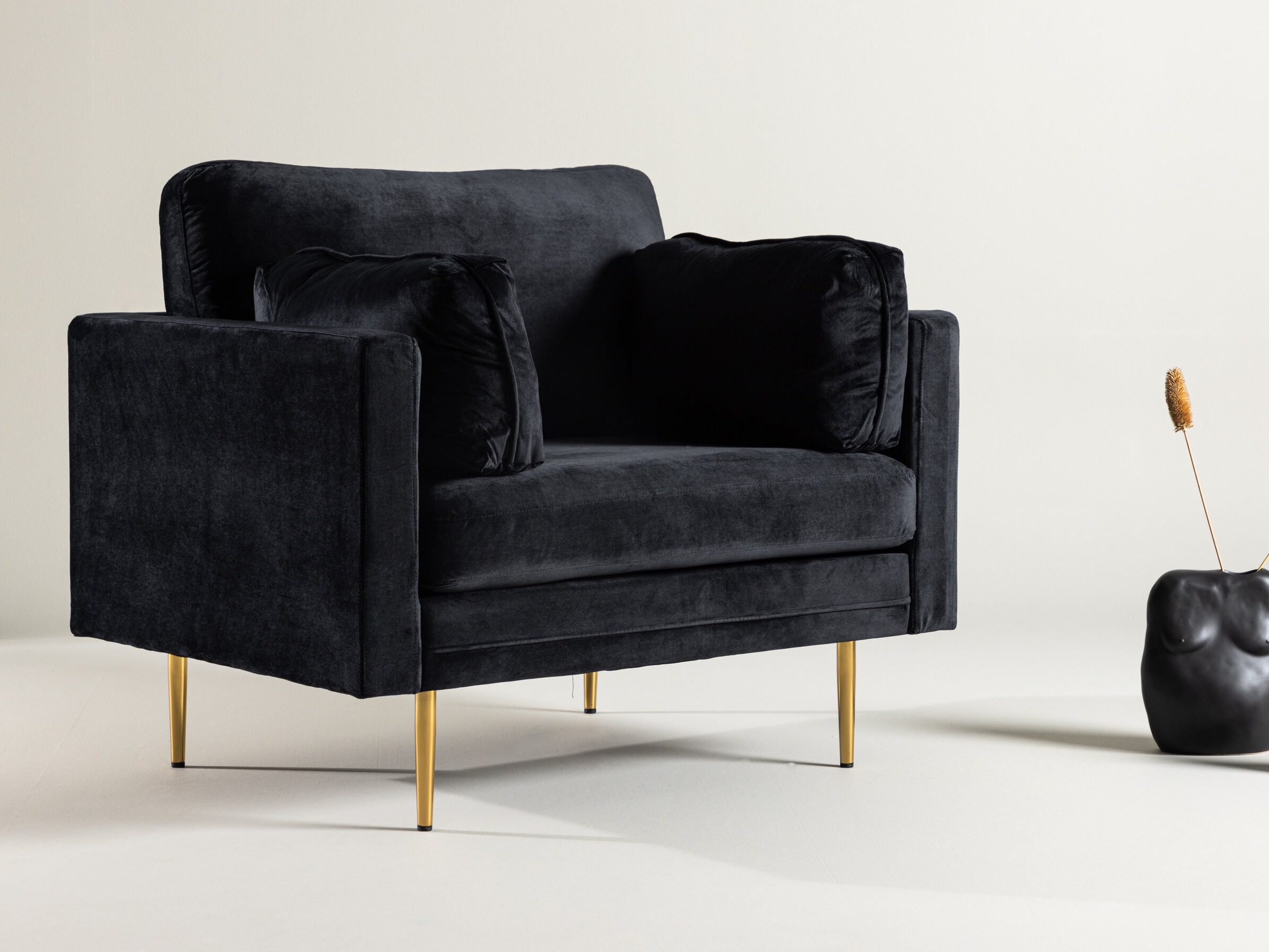 Sillón Dallas 100 (Negro + Marrón)