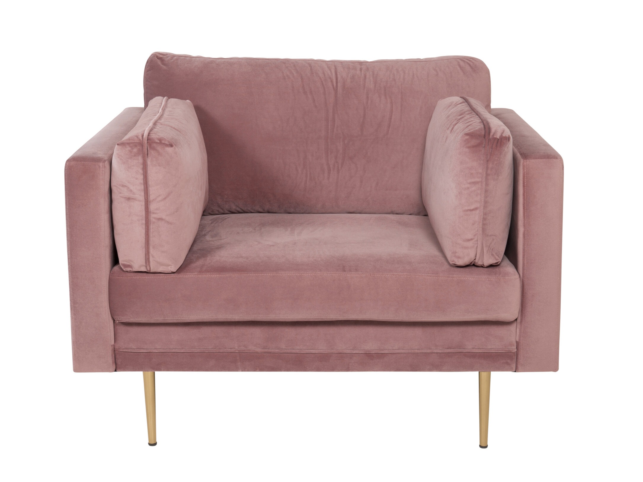 Sillón Dallas 100 (Rosa Dusty + Marrón)
