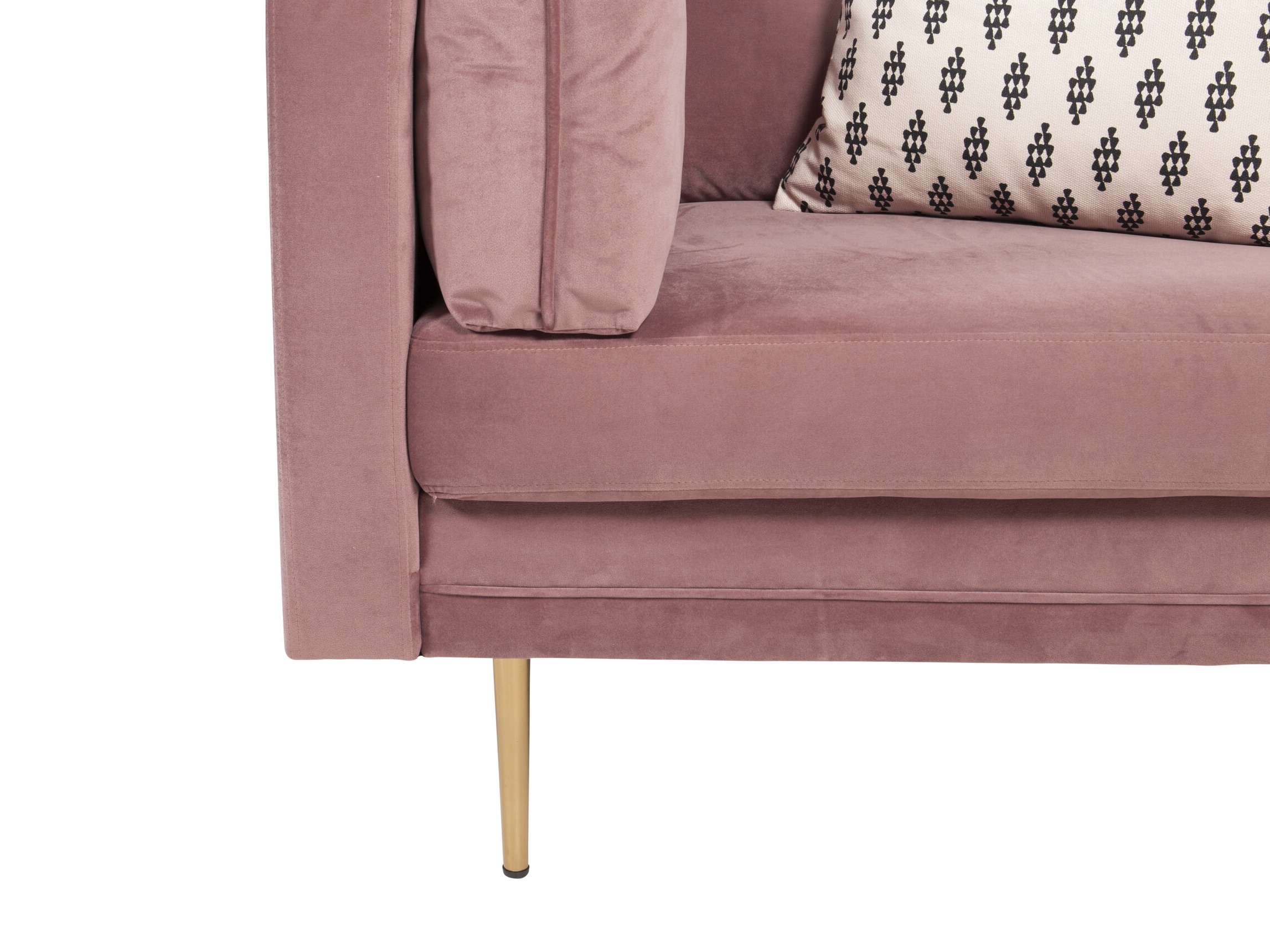 Sillón Dallas 100 (Rosa Dusty + Marrón)