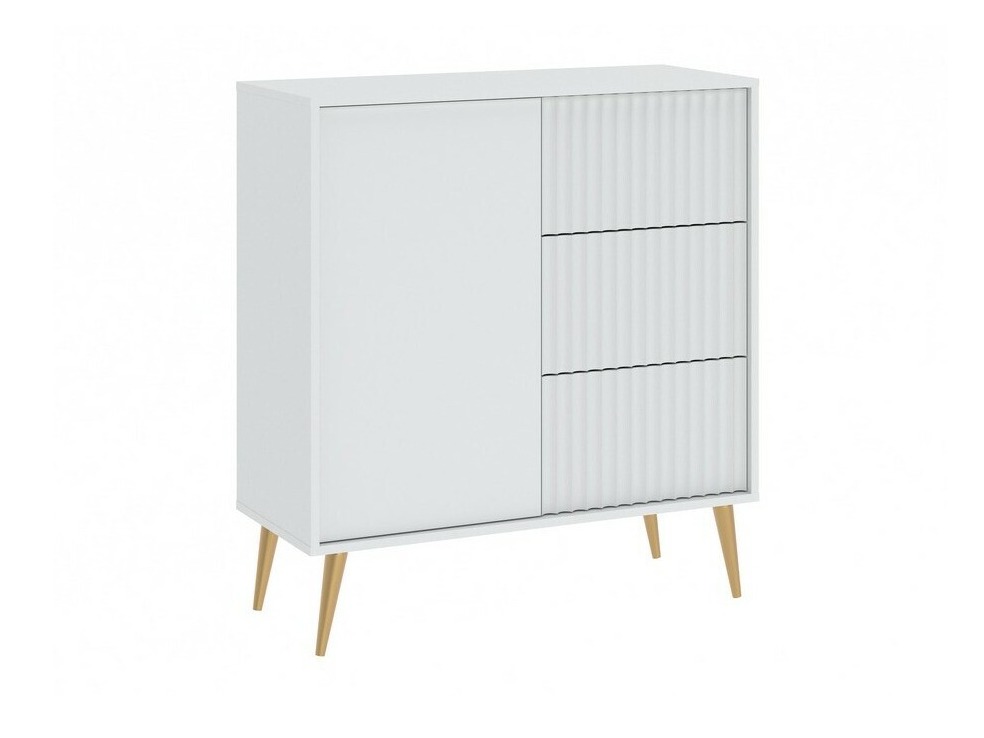 Cómoda Cirferi 100 (Blanco + Dorado)