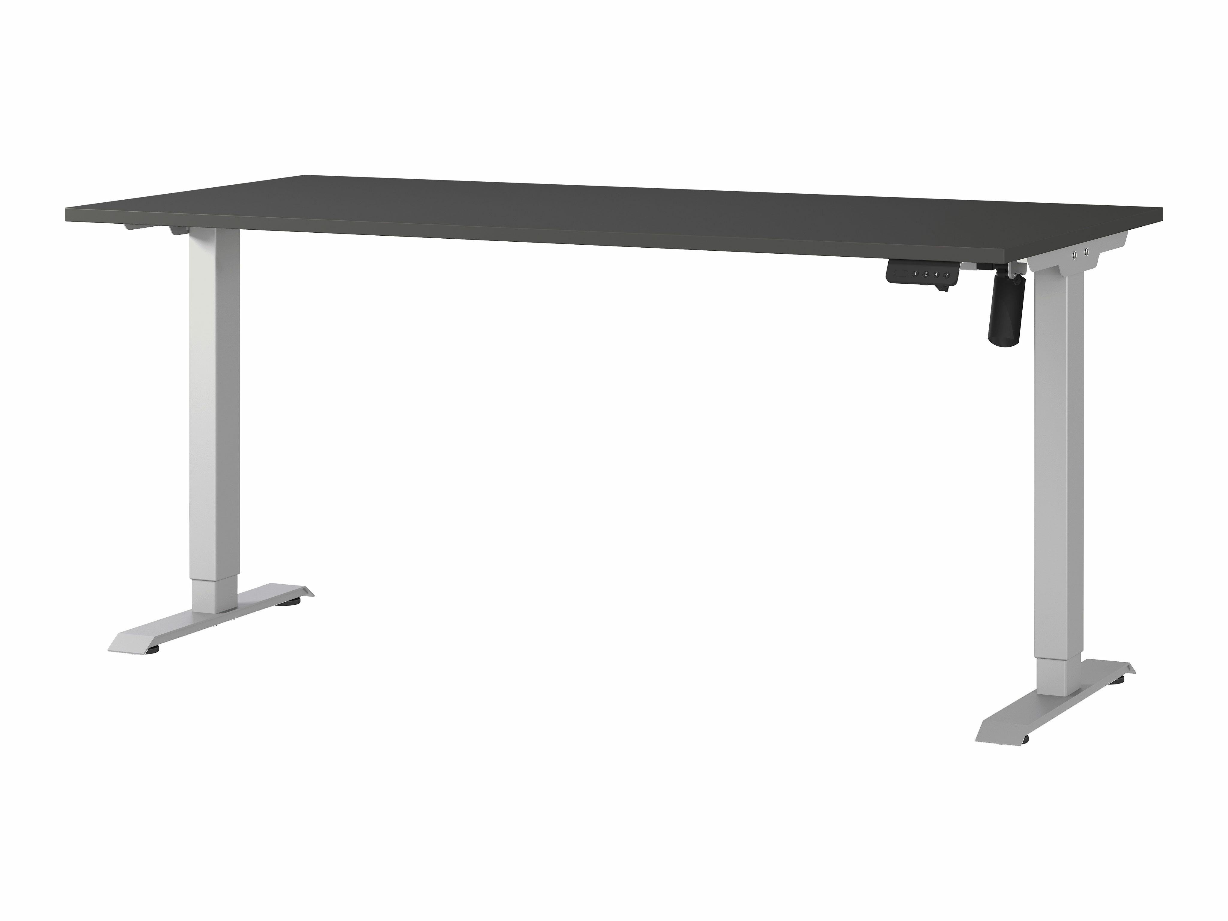 Escritorio de altura regulable Lartesi 117 (Grafito + Plata)