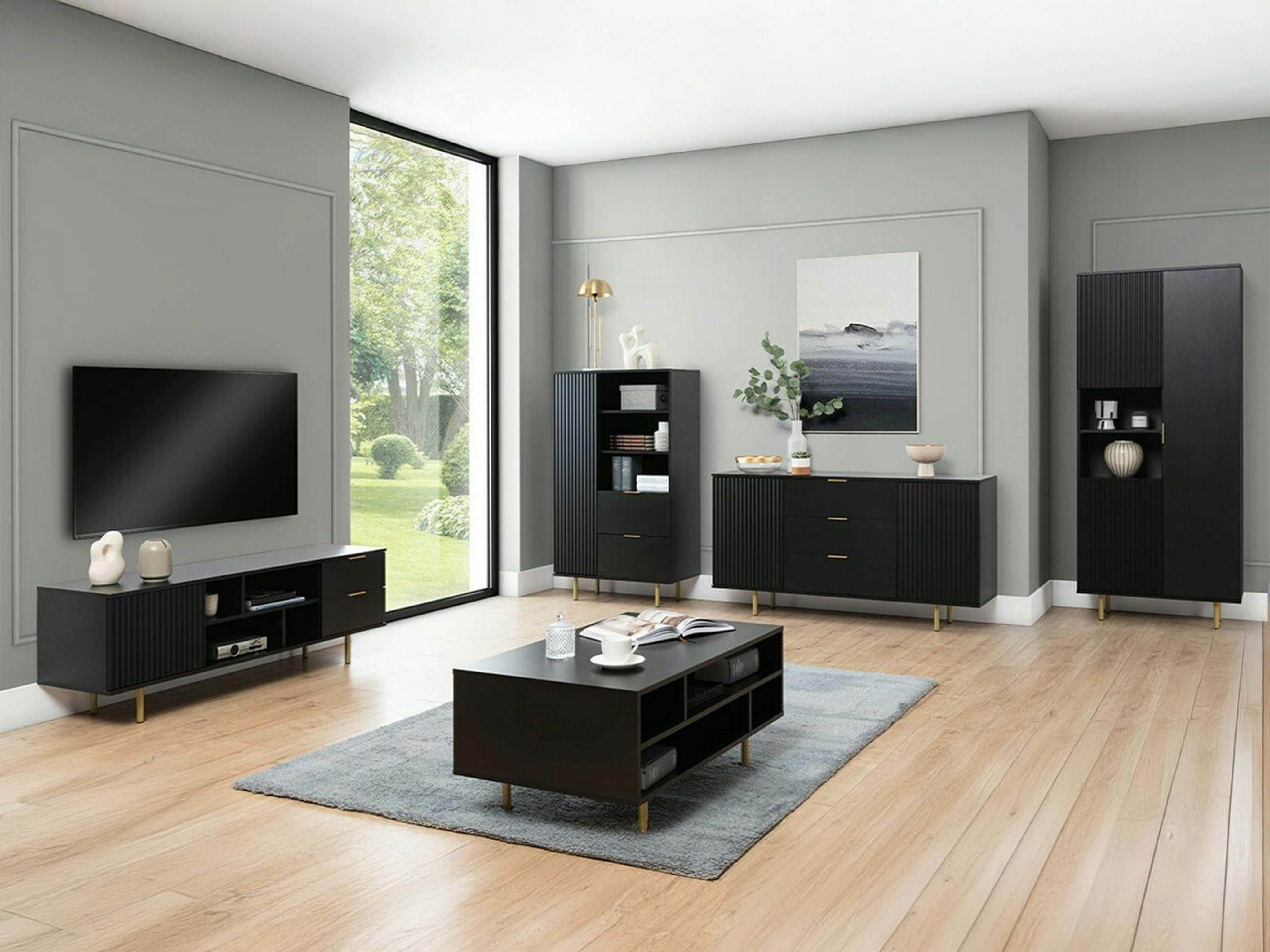 Mueble TV Virdomi 105 (Negro)