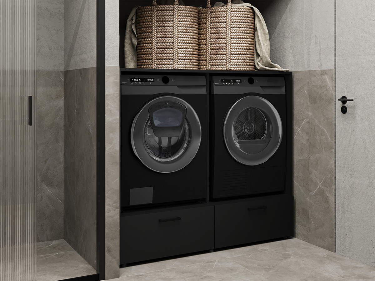 Estantería para baño Austin 368 (Negro)