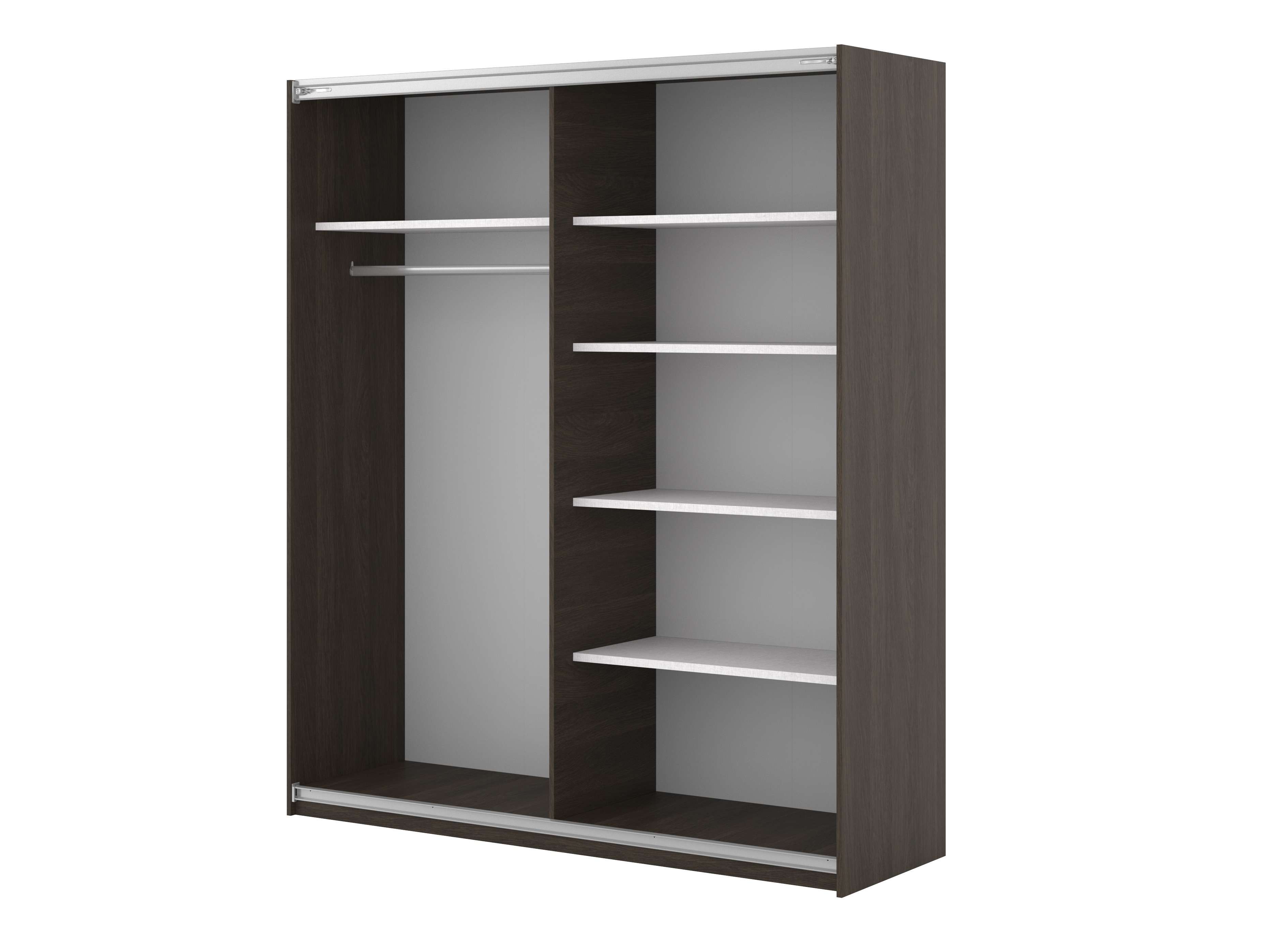 Armario Austin 372 (Roble oscuro + Negro)