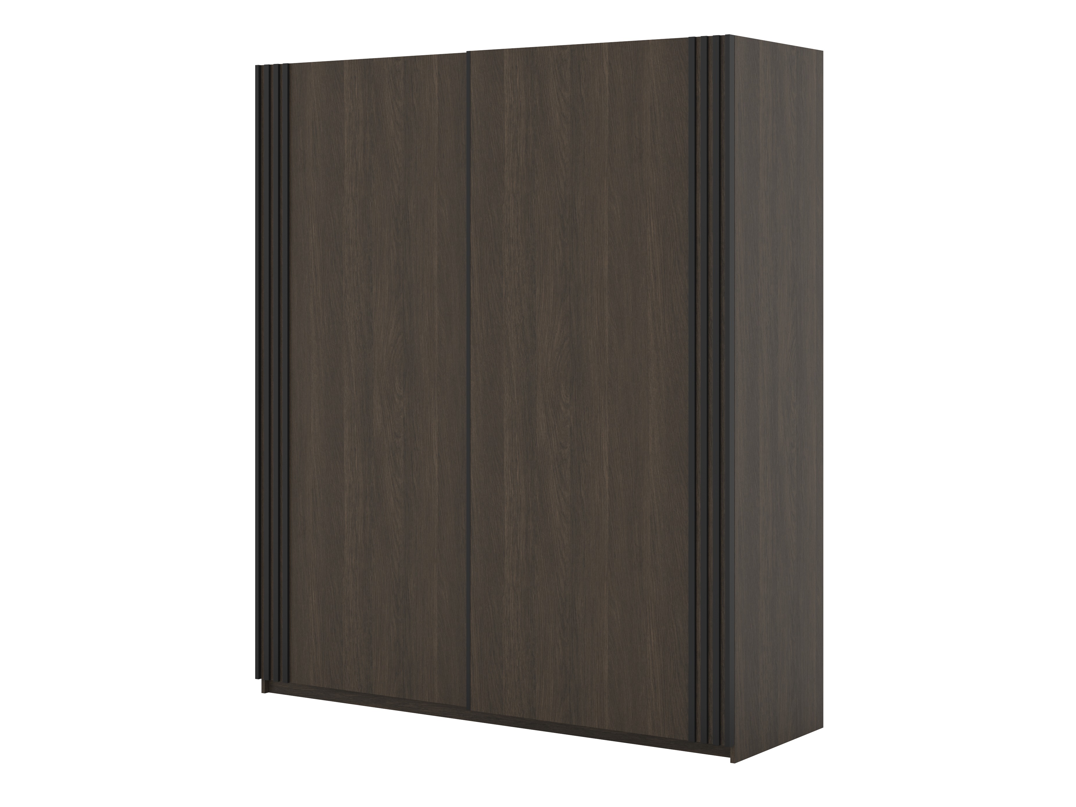 Armario Austin 372 (Roble oscuro + Negro)