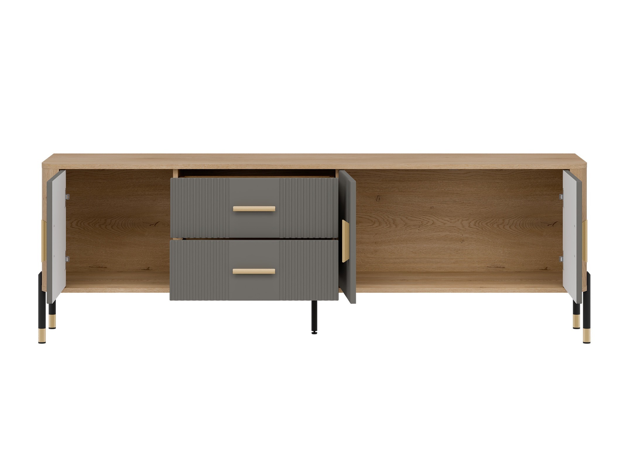 Mueble TV Flosora 105 (Gris)