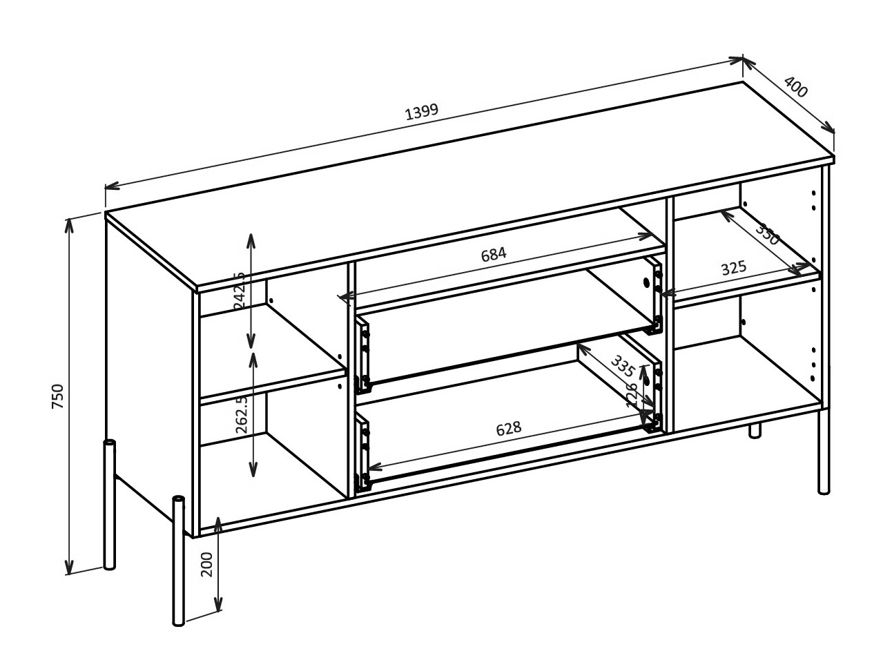 Cómoda Levtenu 114 (Cachemira)